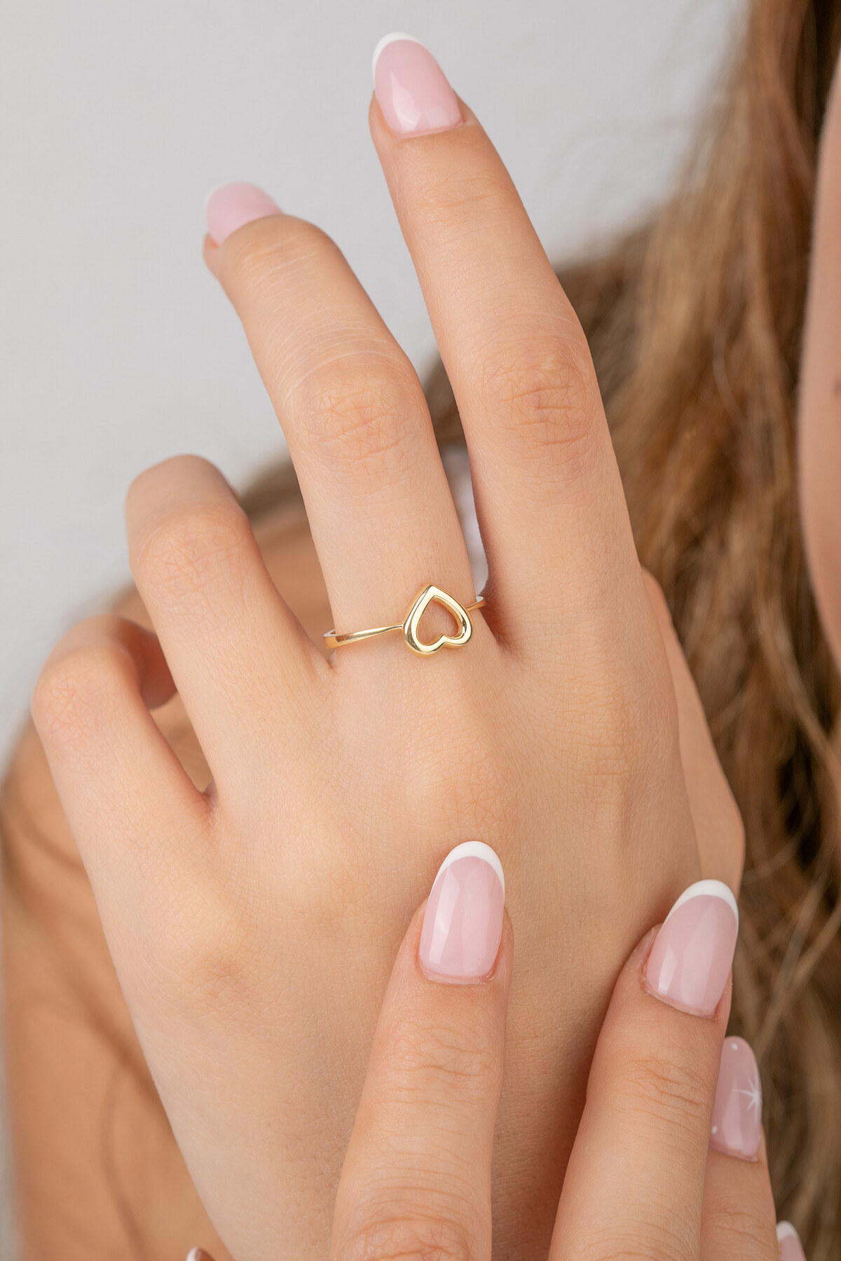 14 Ayar Altın Kalp Yüzük