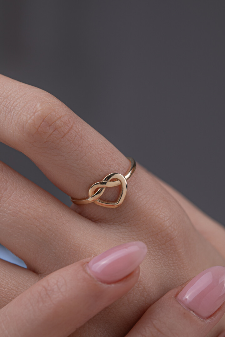 14 Ayar Altın Kalp Yüzük