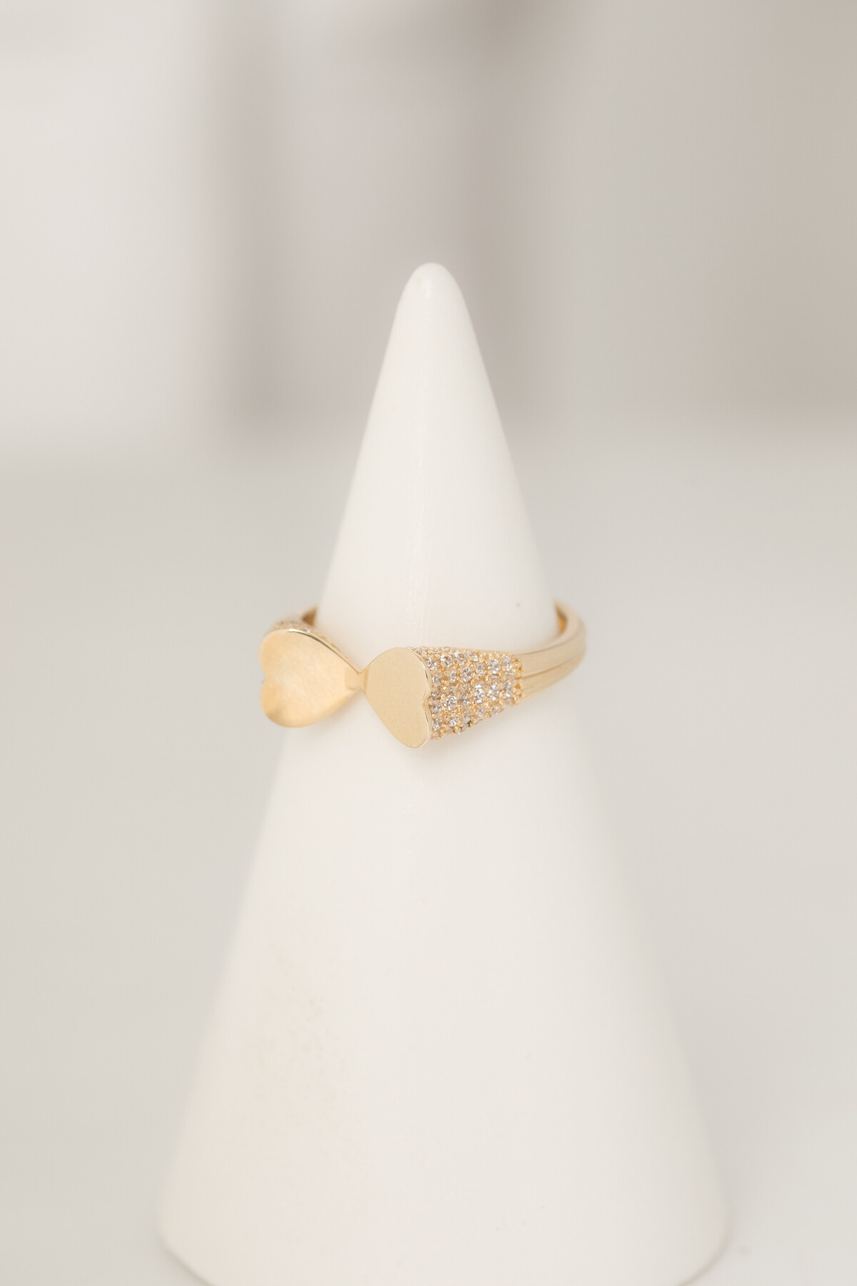 14 Ayar Altın Kalp Yüzük