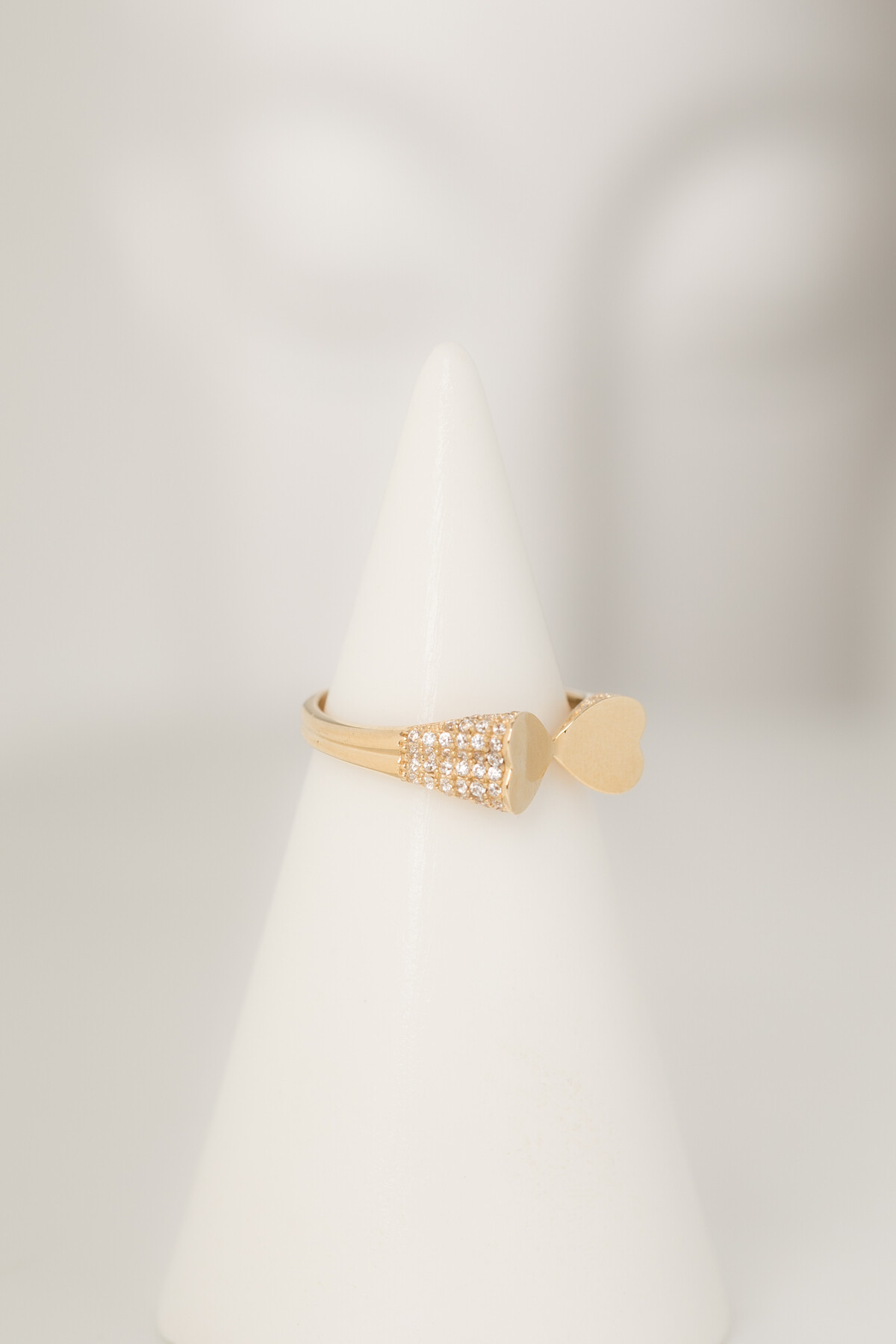 14 Ayar Altın Kalp Yüzük