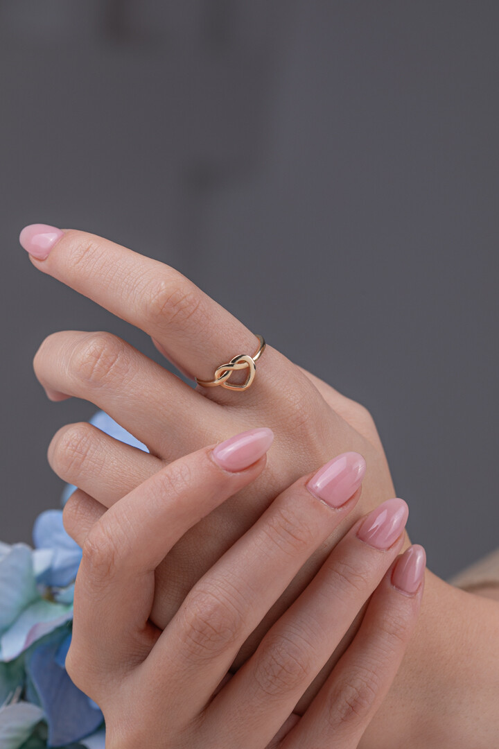 14 Ayar Altın Kalp Yüzük