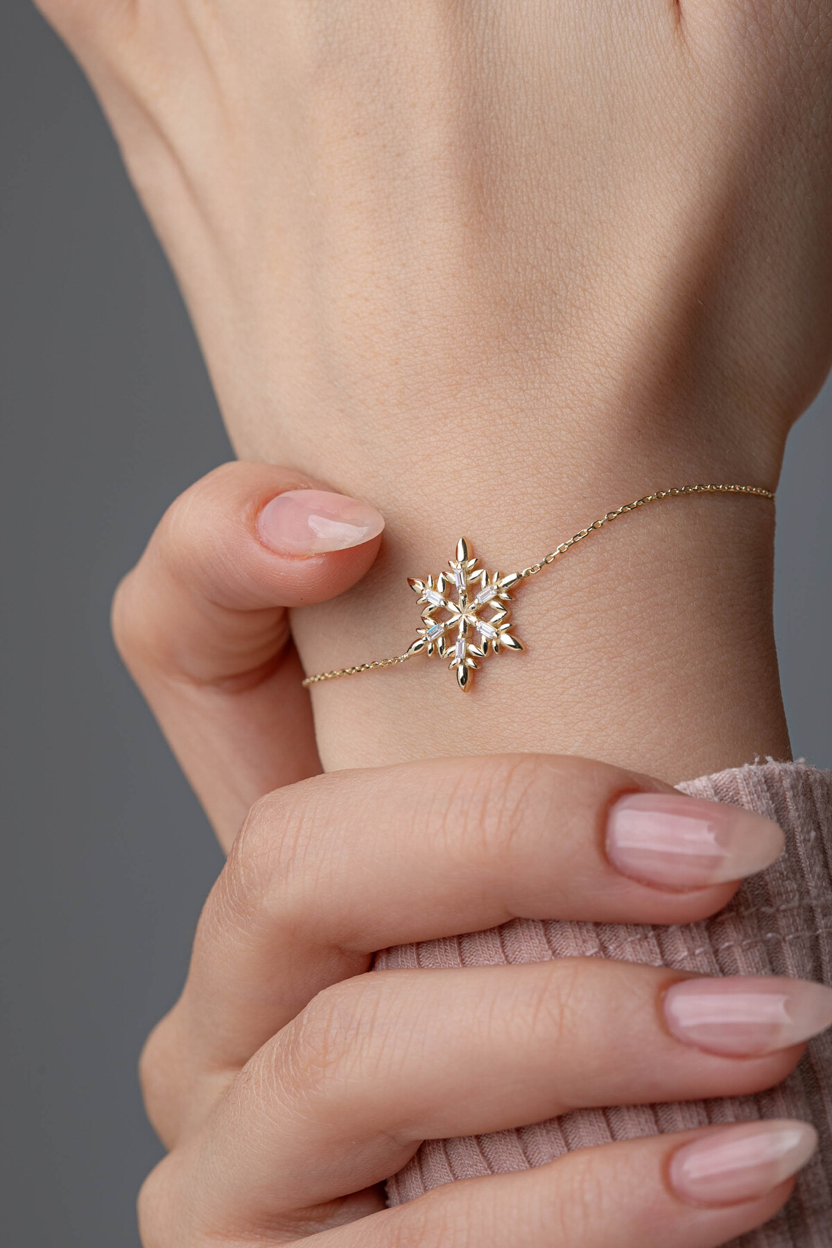 14 Ayar Altın Kartanesi Bileklik