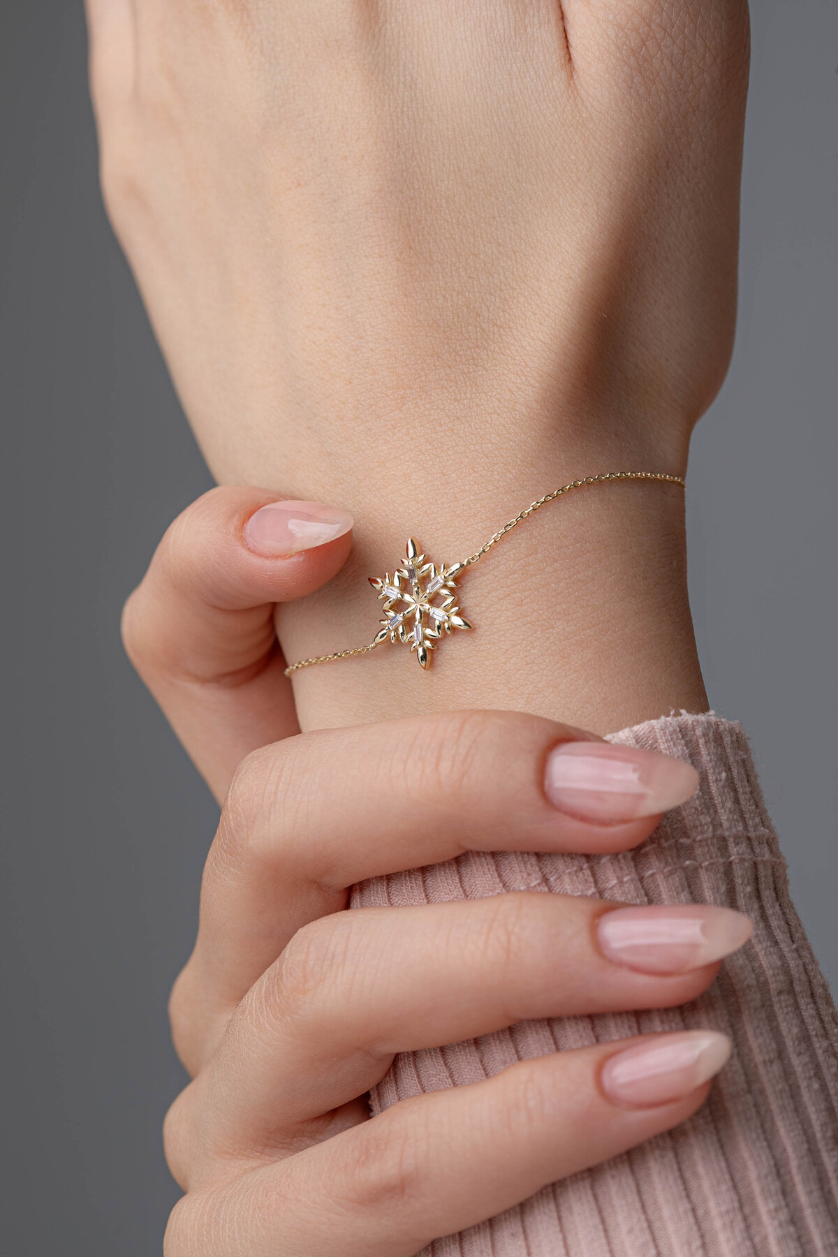 14 Ayar Altın Kartanesi Bileklik