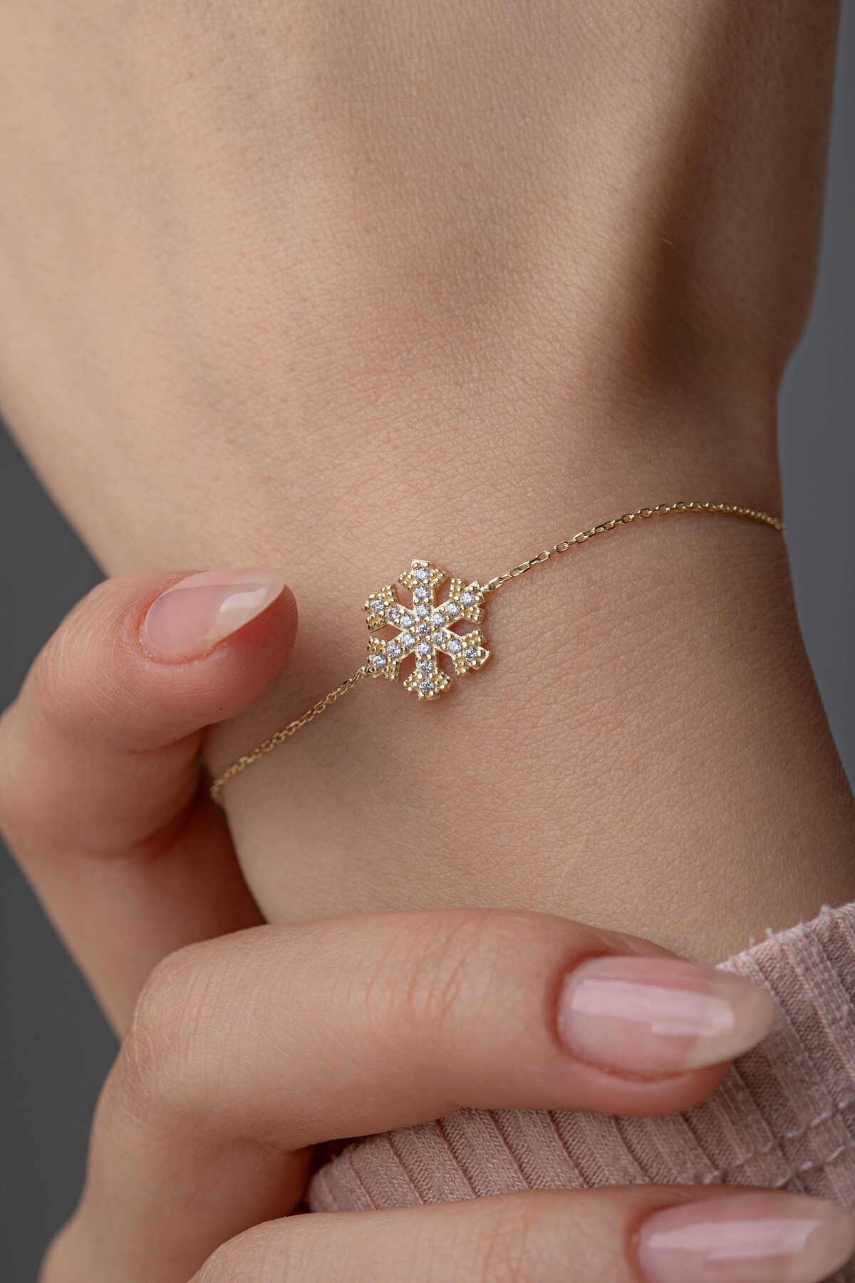 14 Ayar Altın Kartanesi Bileklik