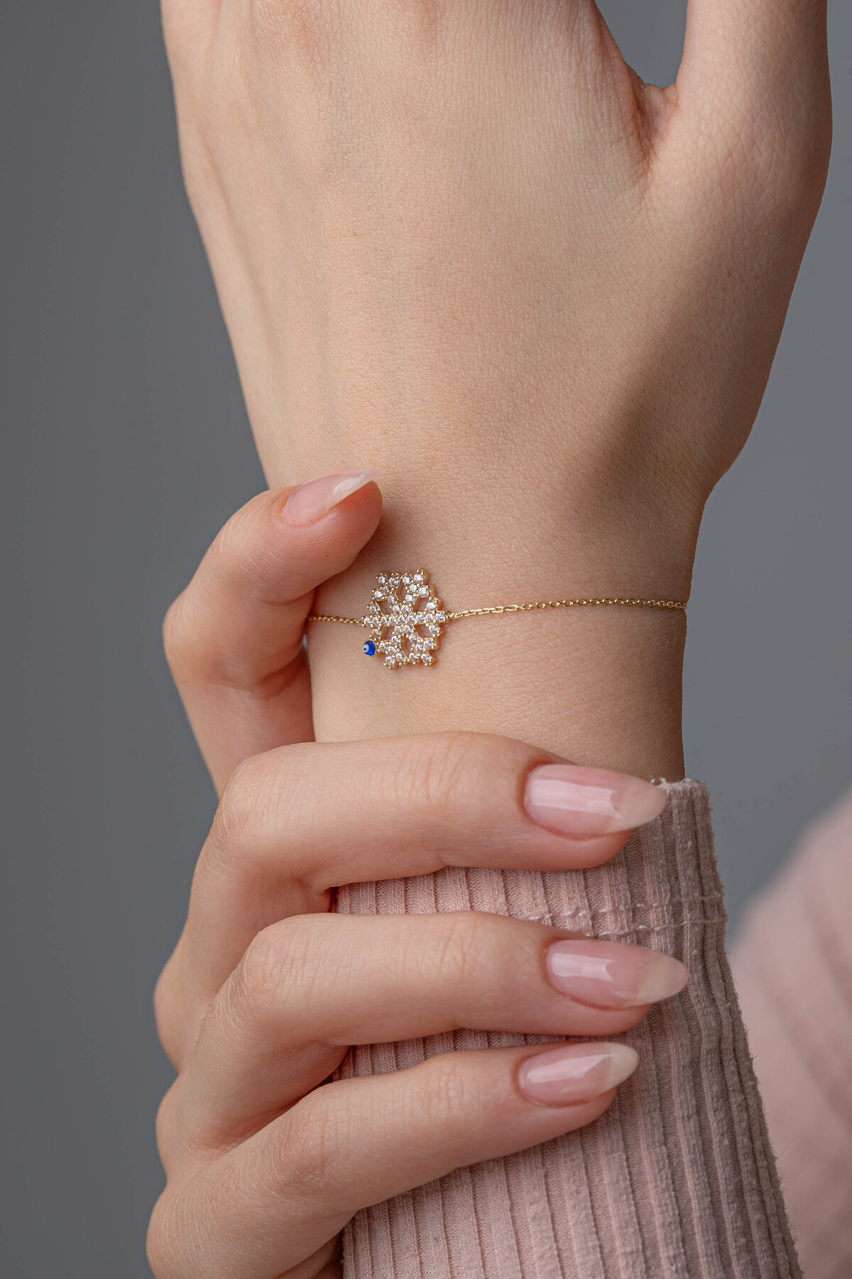 14 Ayar Altın Kartanesi Bileklik