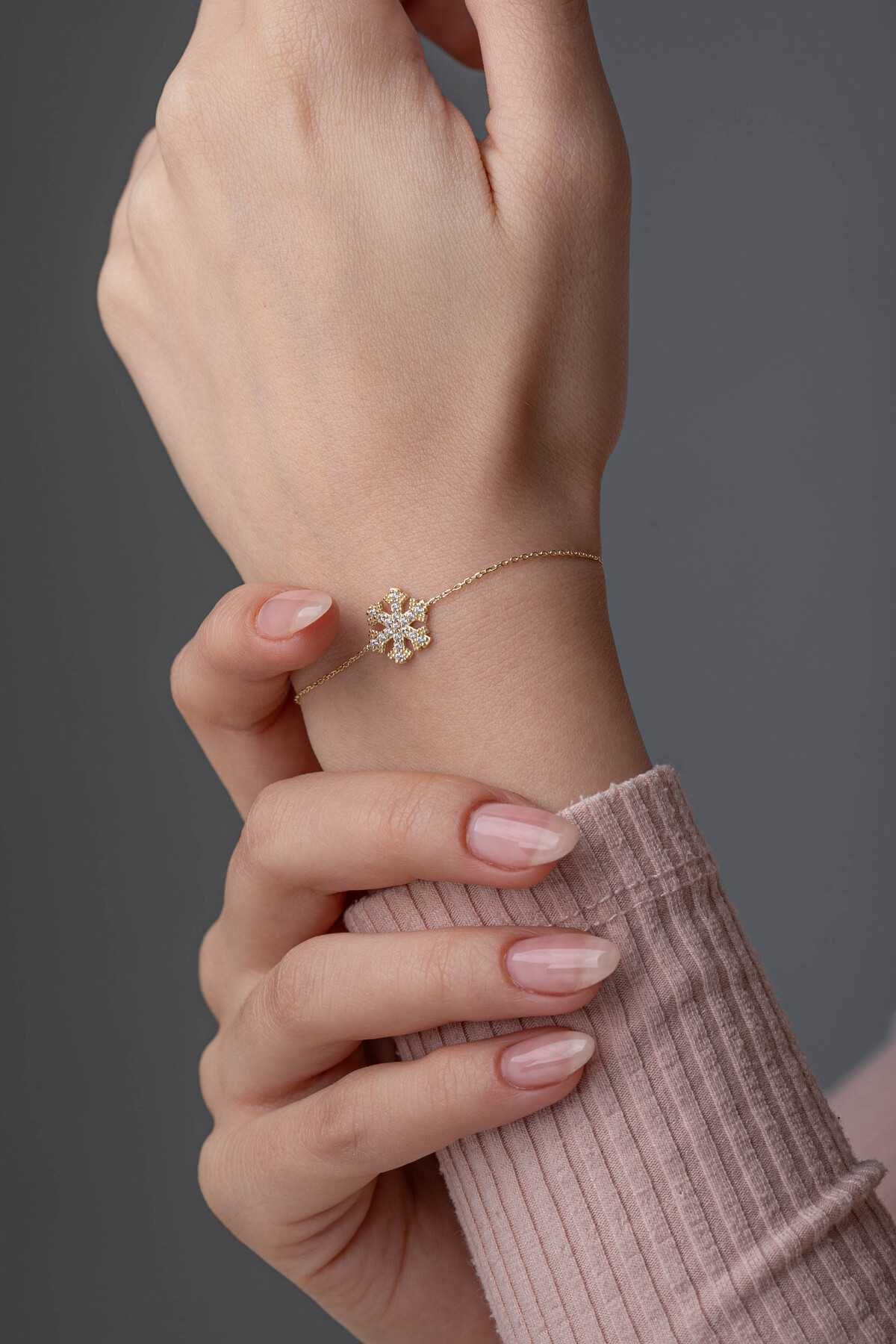 14 Ayar Altın Kartanesi Bileklik