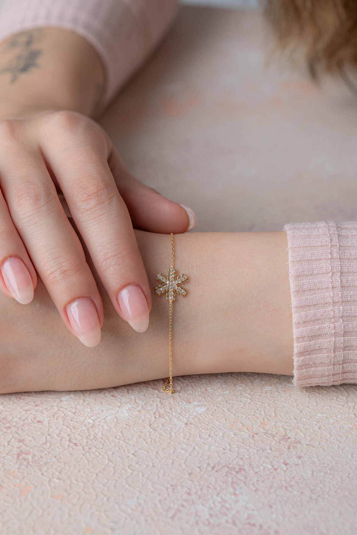 14 Ayar Altın Kartanesi Bileklik