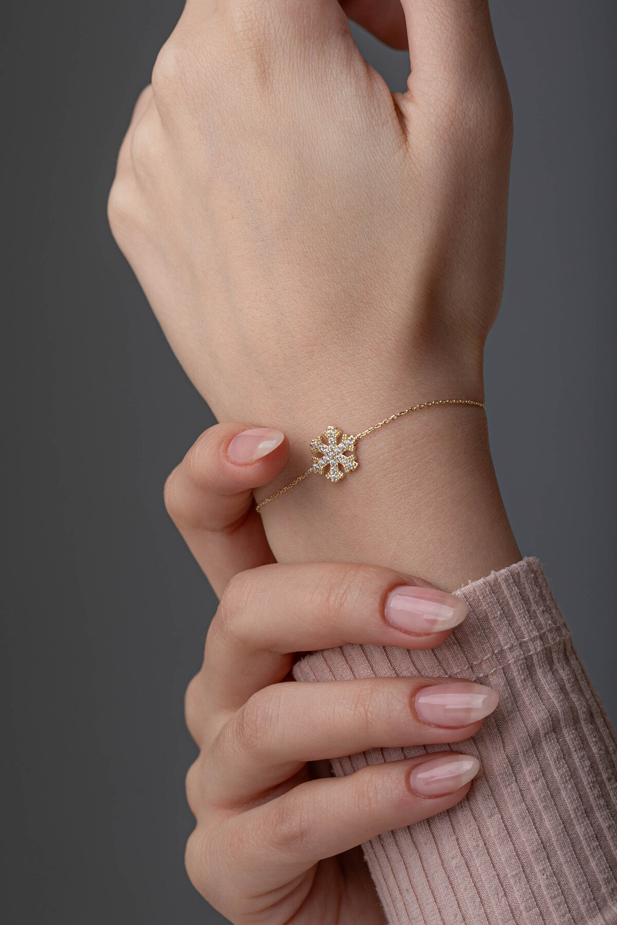 14 Ayar Altın Kartanesi Bileklik