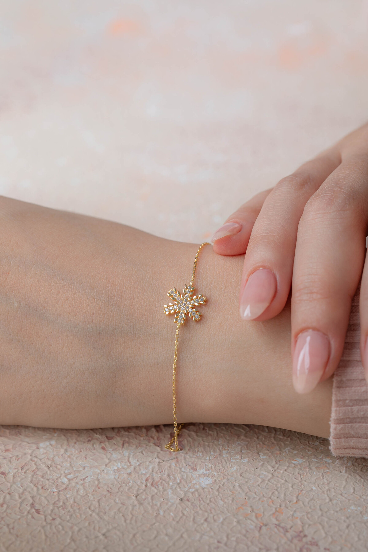 14 Ayar Altın Kartanesi Bileklik