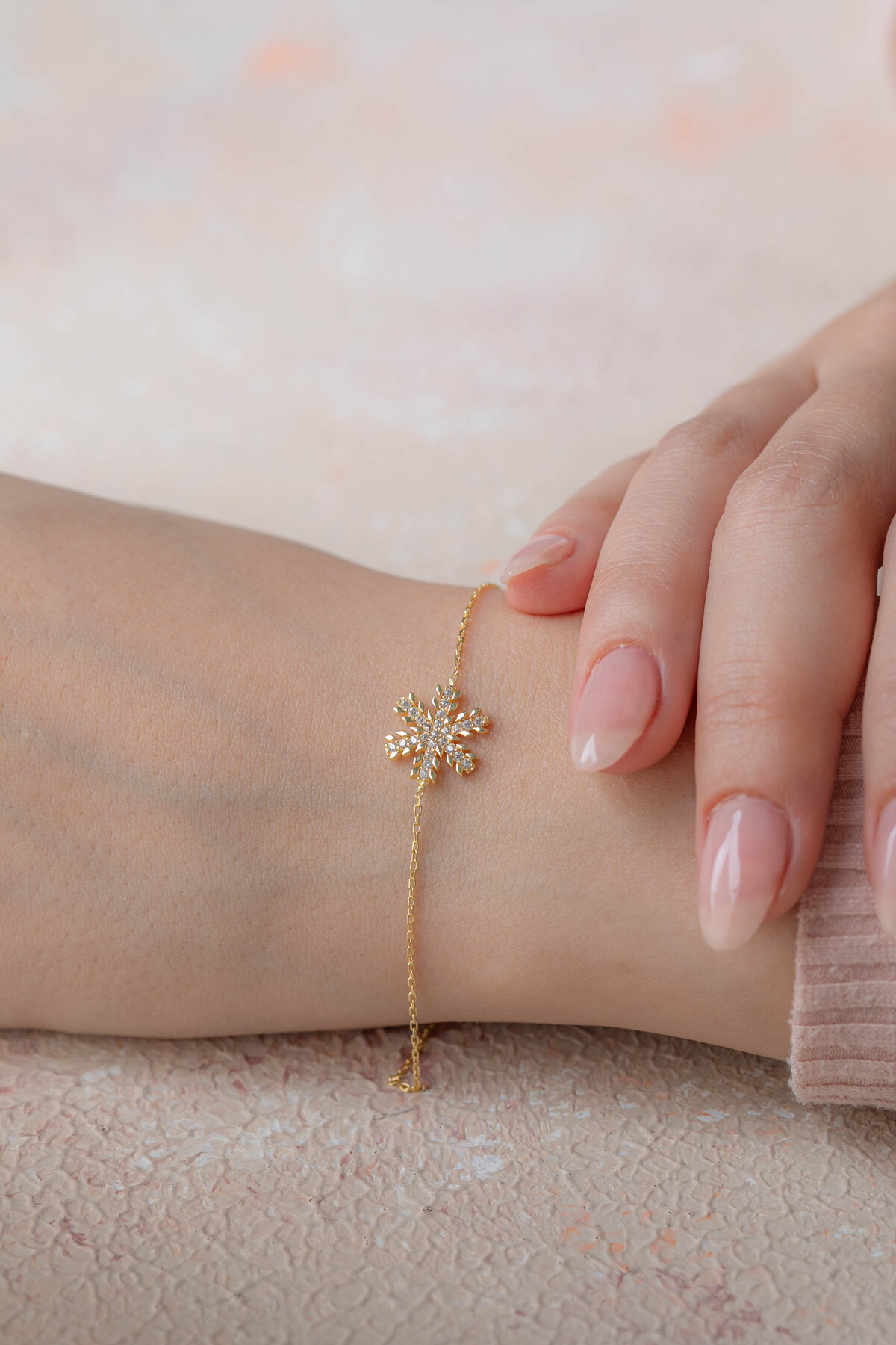 14 Ayar Altın Kartanesi Bileklik