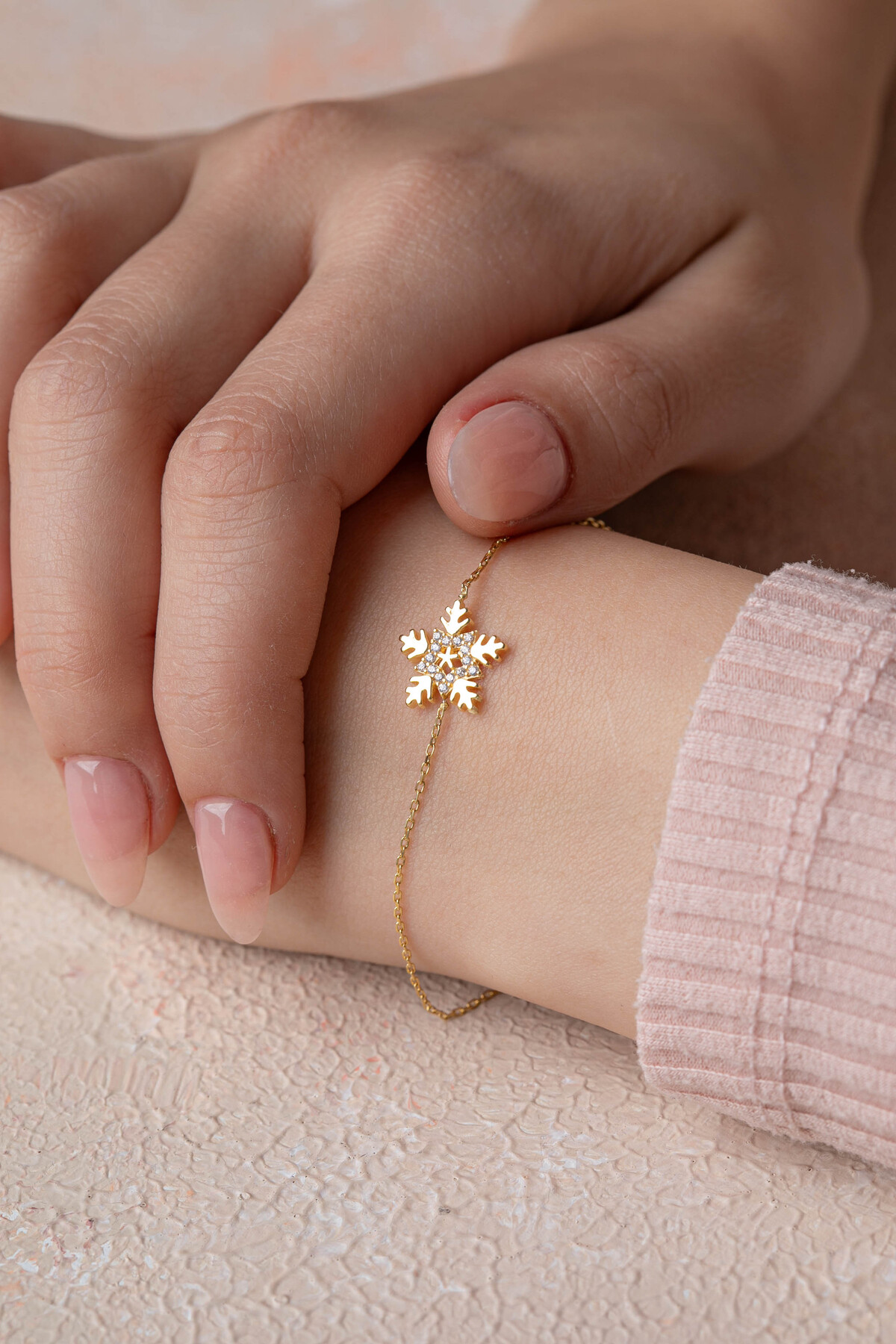 14 Ayar Altın Kartanesi Bileklik