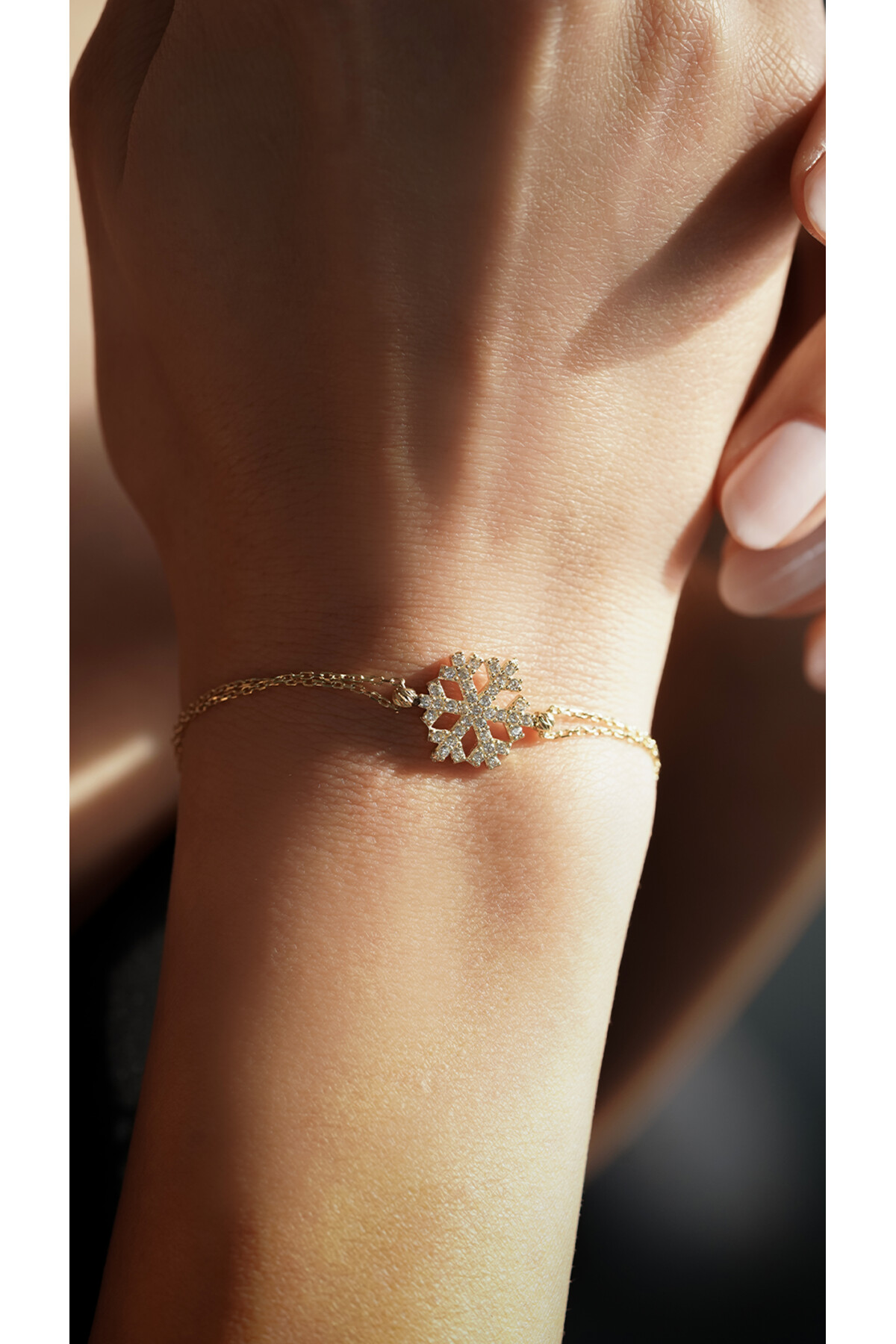 14 Ayar Altın Kartanesi Bileklik