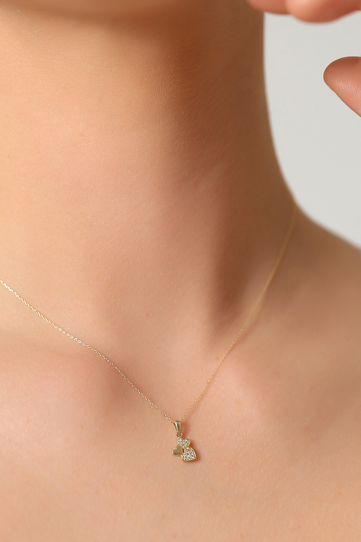 14 Ayar Altın Kedi Kolye