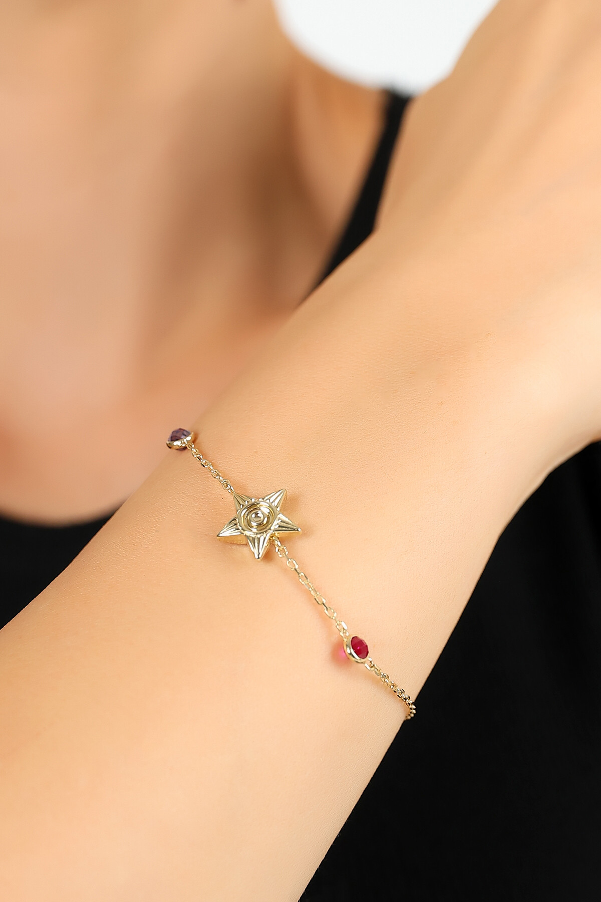 14 Ayar Altın Kozmik Bileklik