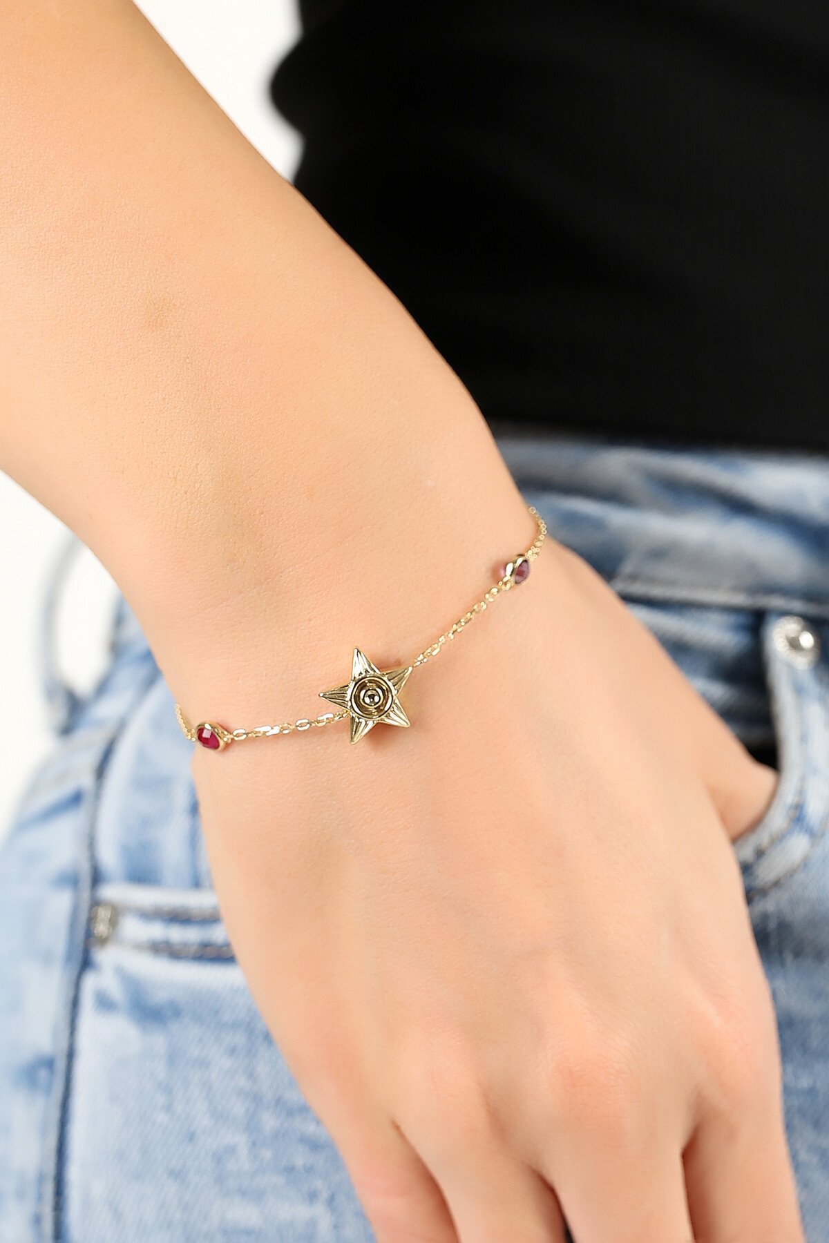 14 Ayar Altın Kozmik Bileklik