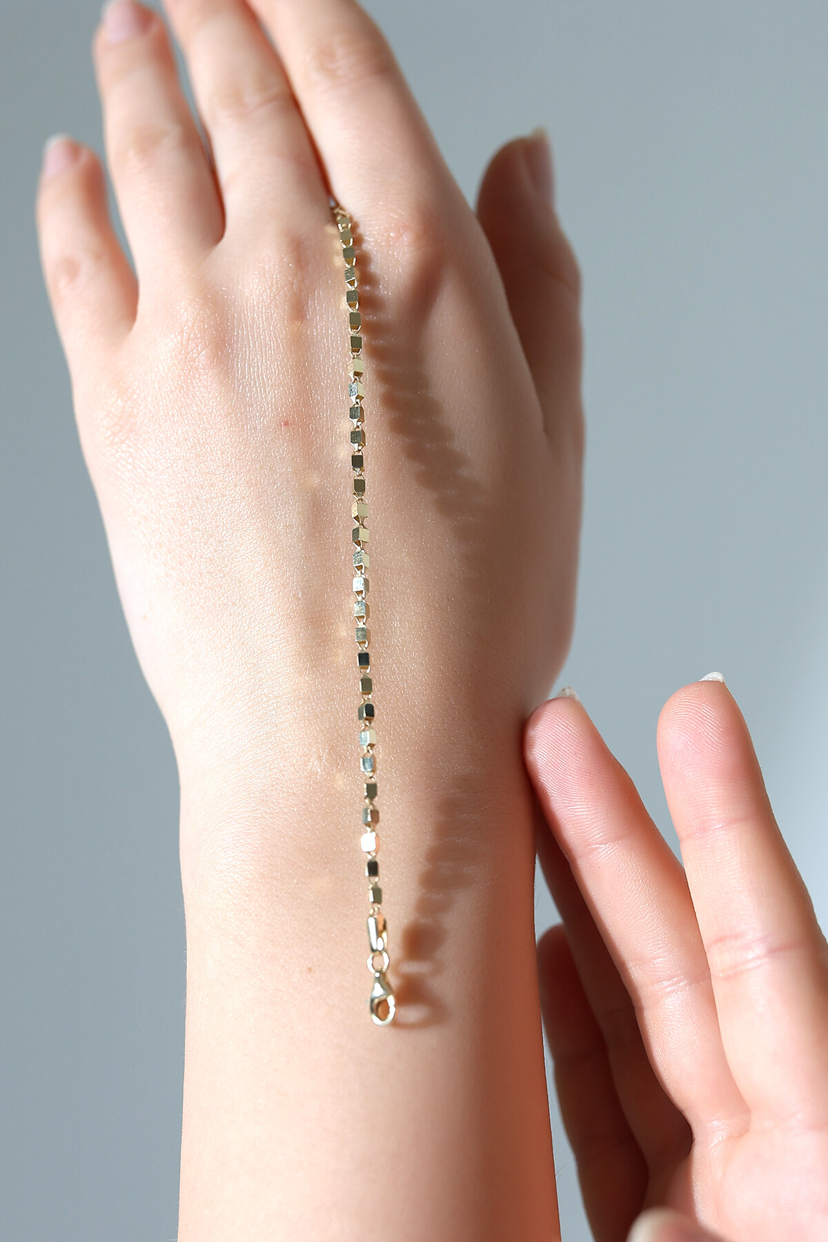 14 Ayar Altın Küp Bileklik