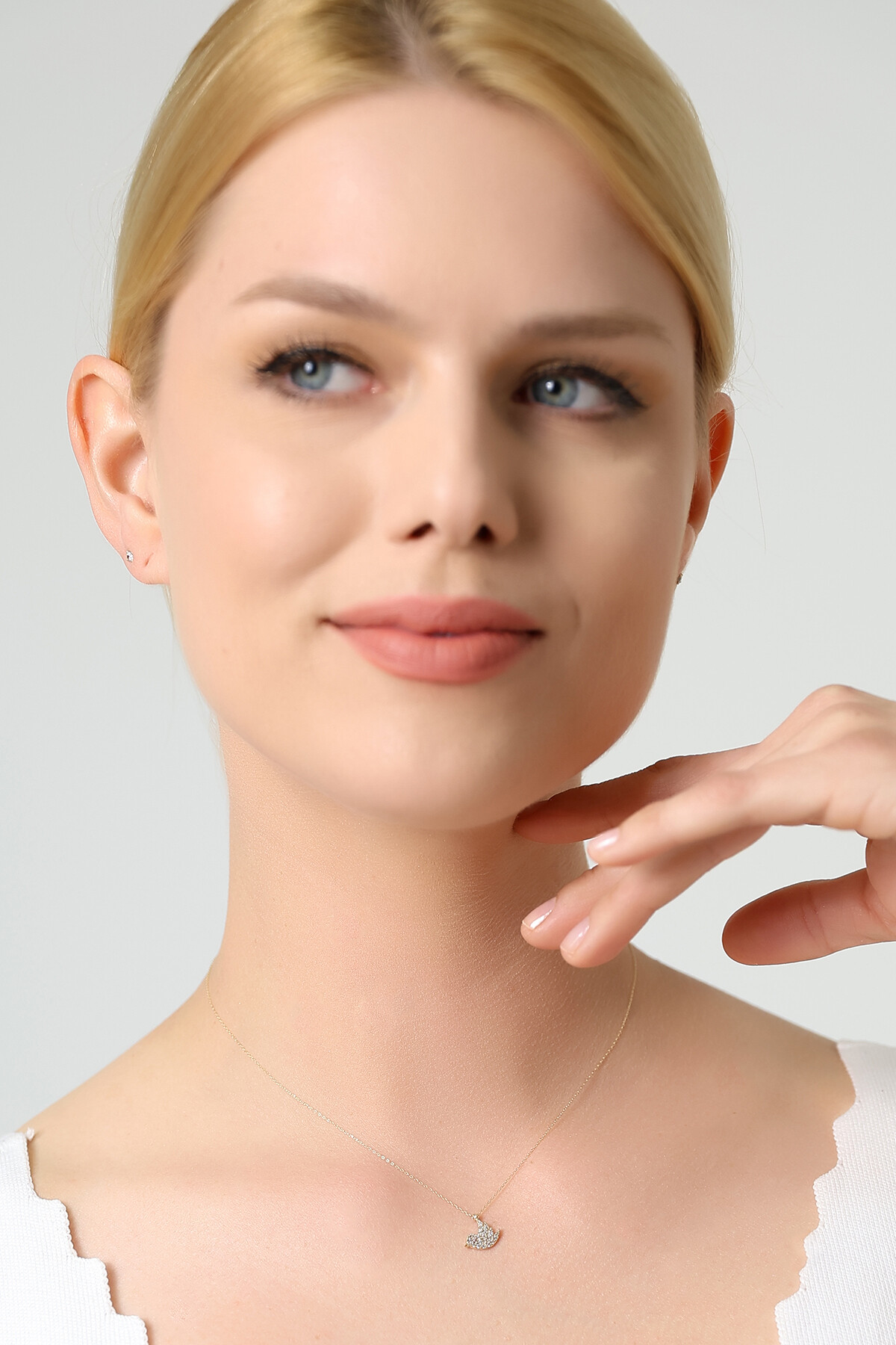 14 Ayar Altın Kuş Kolye