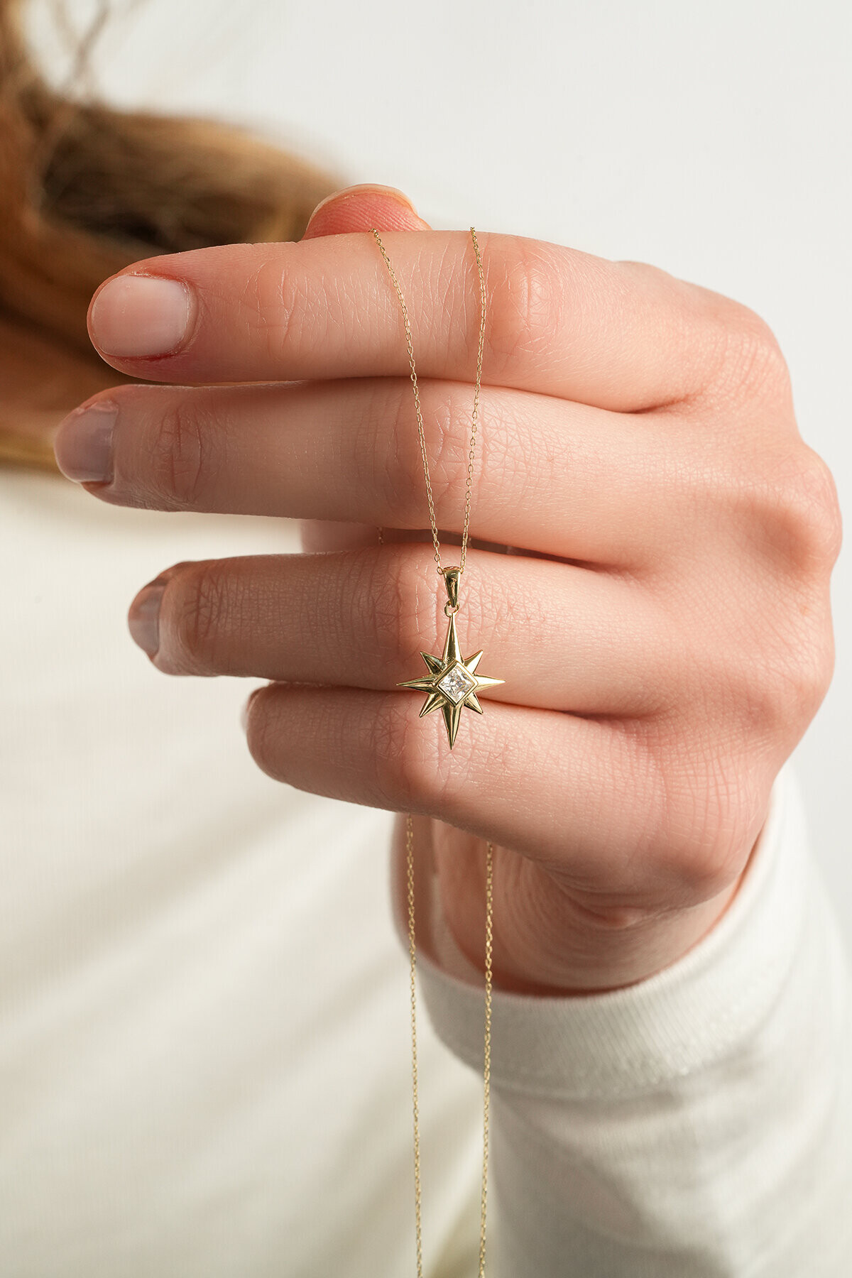 14 Ayar Altın Kutup Yıldızı