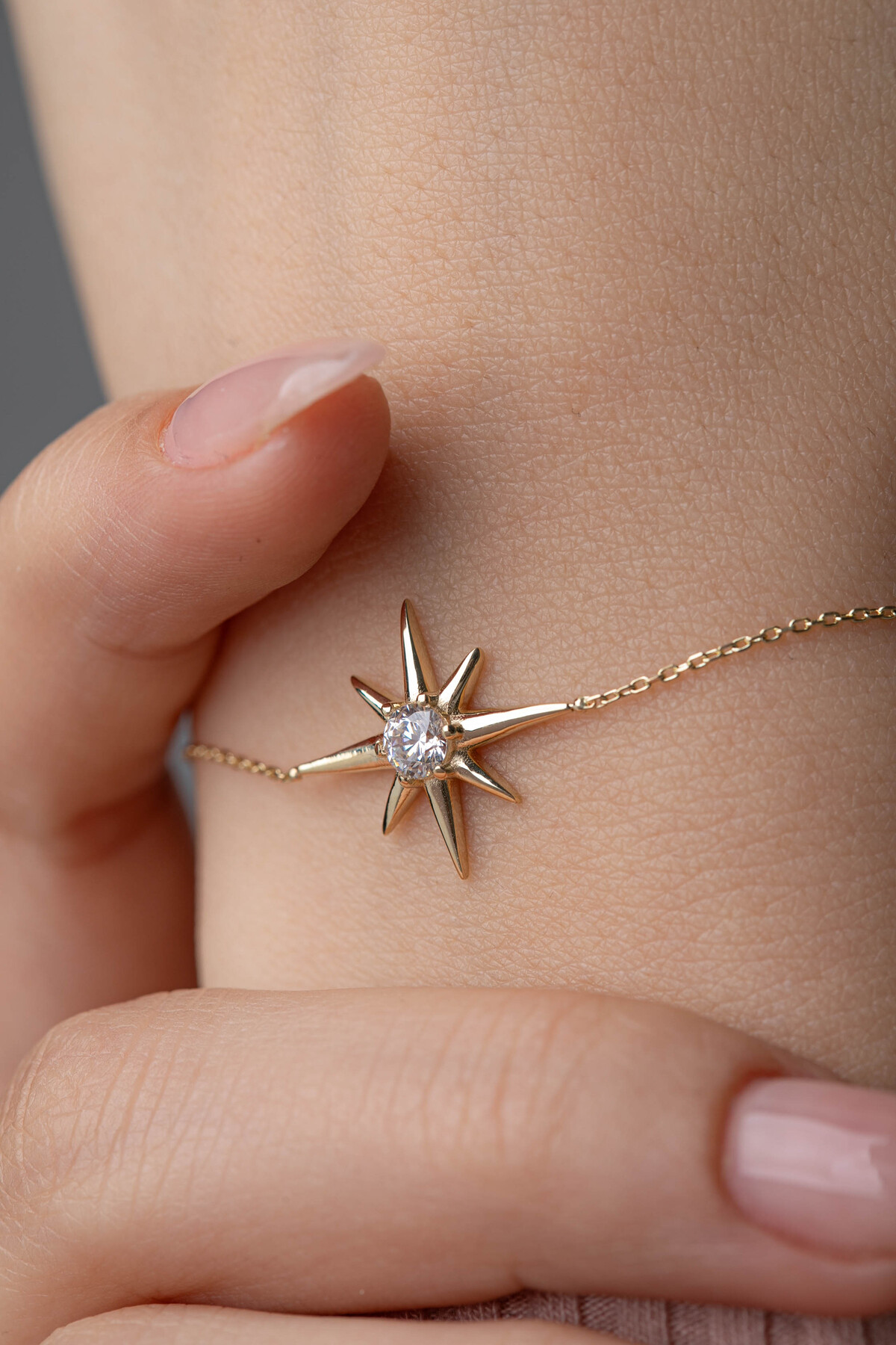 14 Ayar Altın Kutup Yıldızı Bileklik