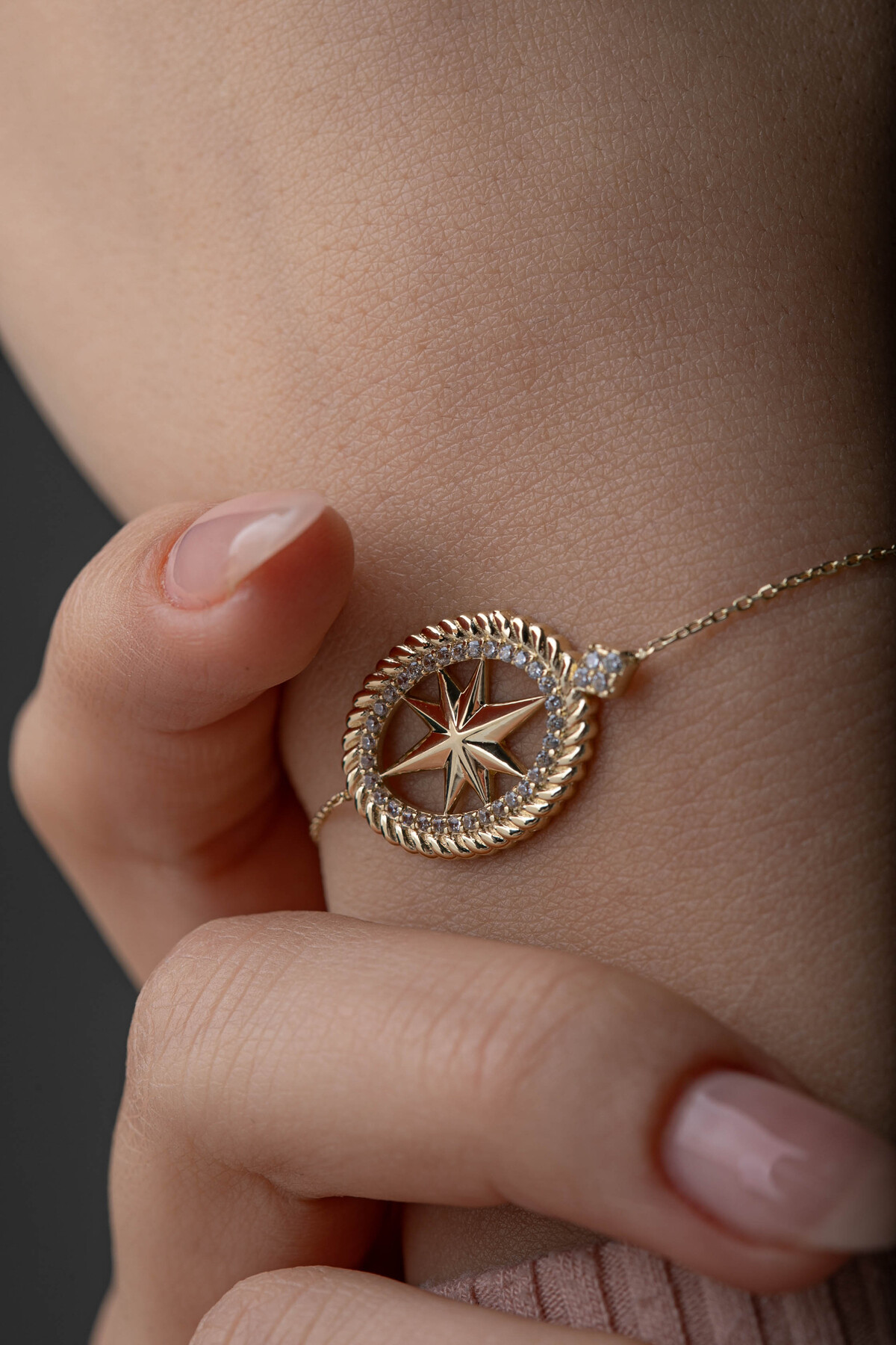 14 Ayar Altın Kutup Yıldızı Bileklik