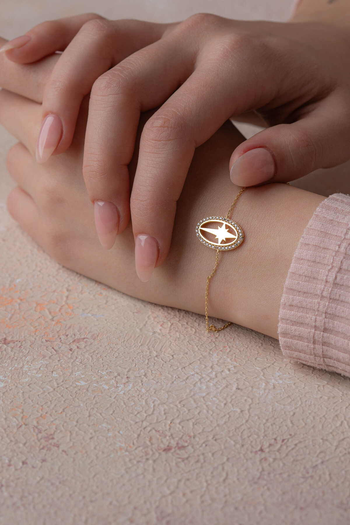 14 Ayar Altın Kutup Yıldızı Bileklik