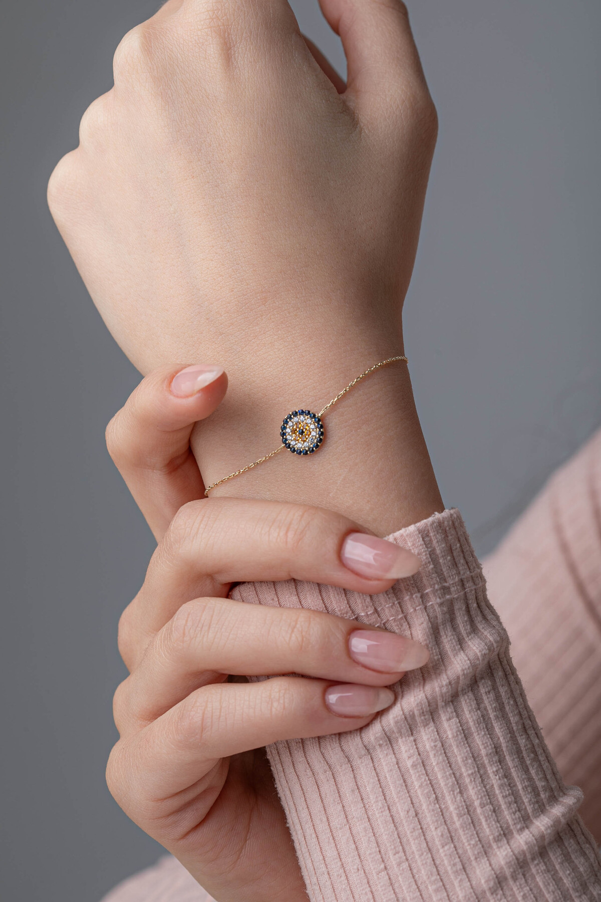 14 Ayar Altın Nazar Bileklik