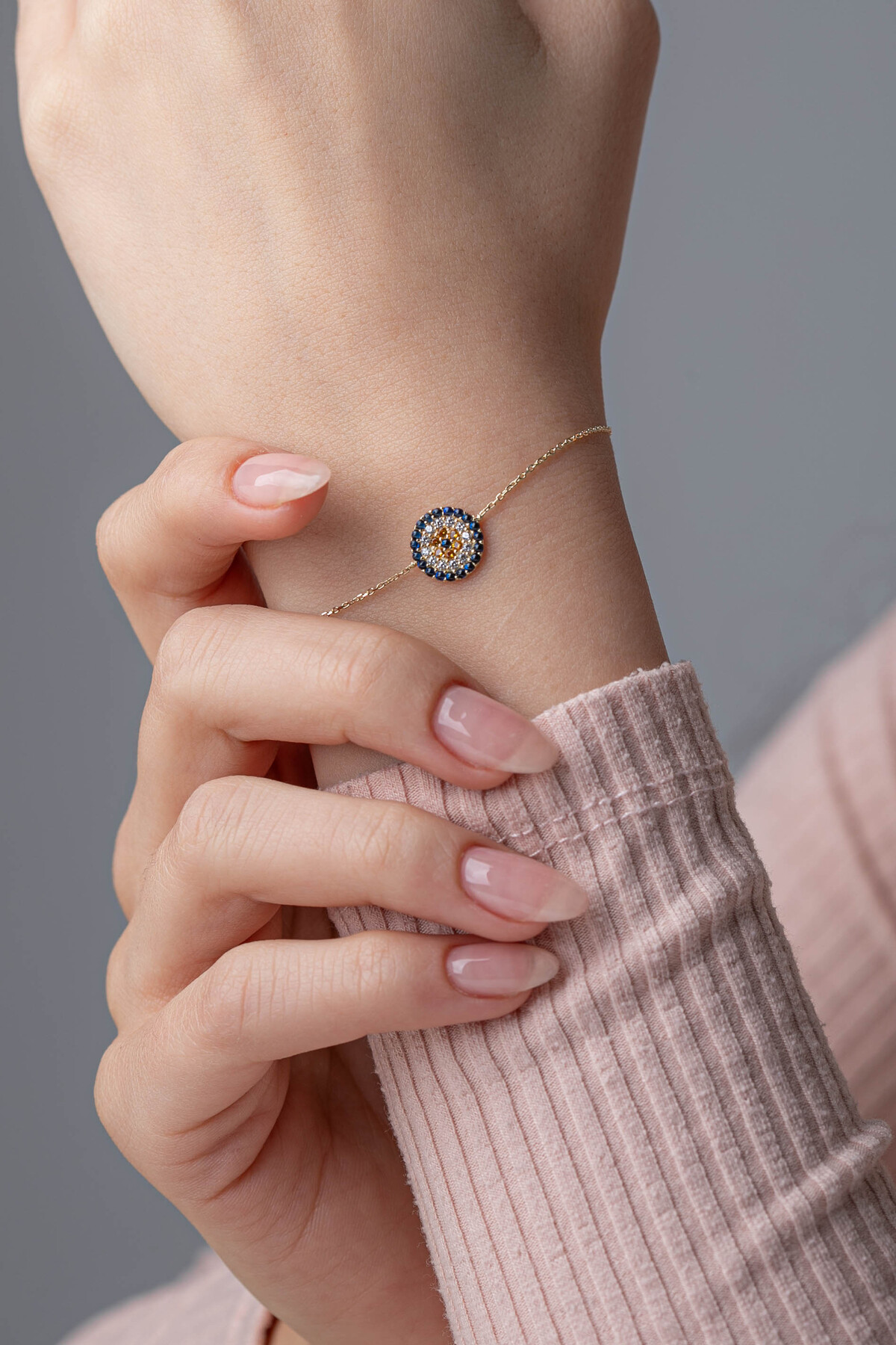 14 Ayar Altın Nazar Bileklik