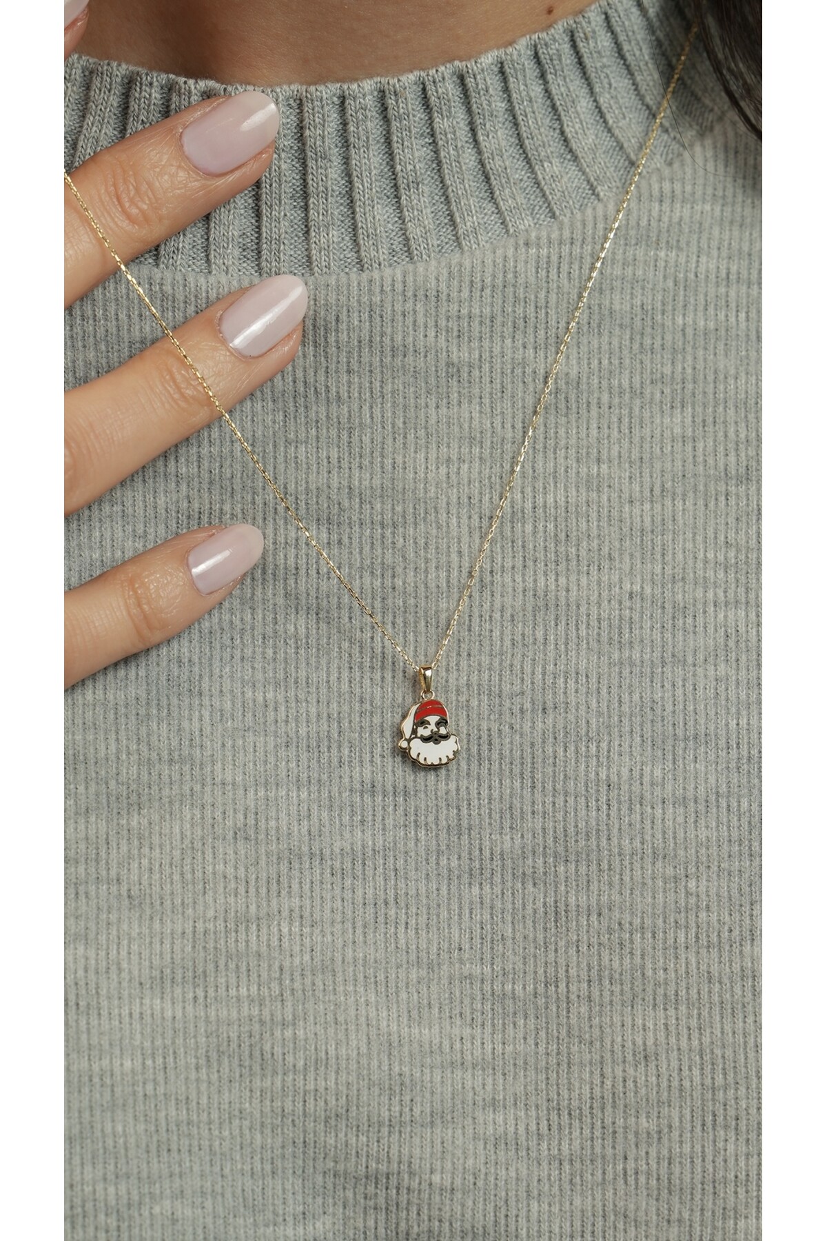 14 Ayar Altın Noel Baba Kolye