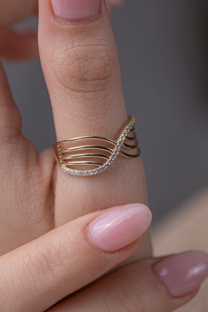 14 Ayar Altın Özel Tasarım Yüzük