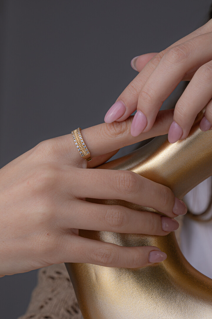 14 Ayar Altın Özel Tasarım Yüzük