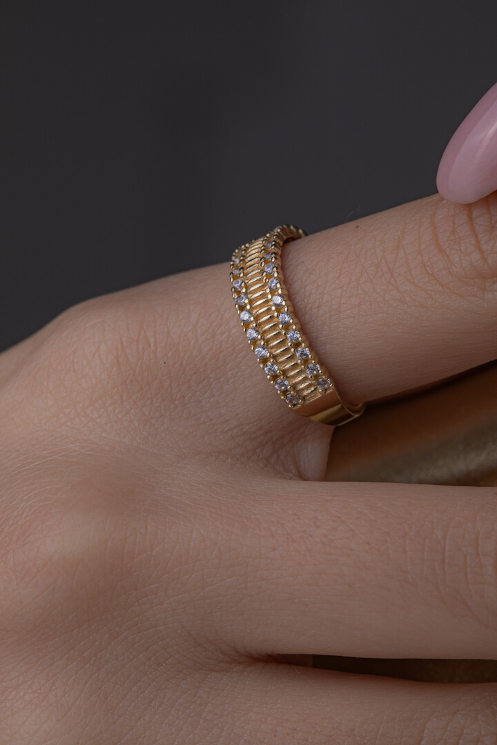 14 Ayar Altın Özel Tasarım Yüzük