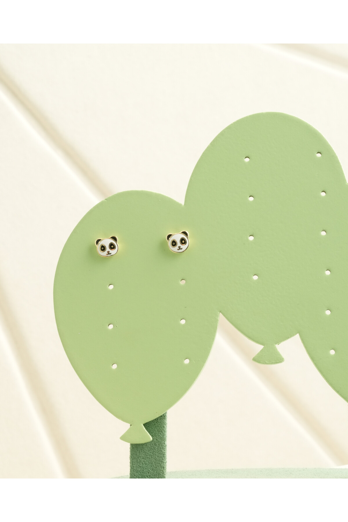 14 Ayar Altın Panda Çocuk Küpe