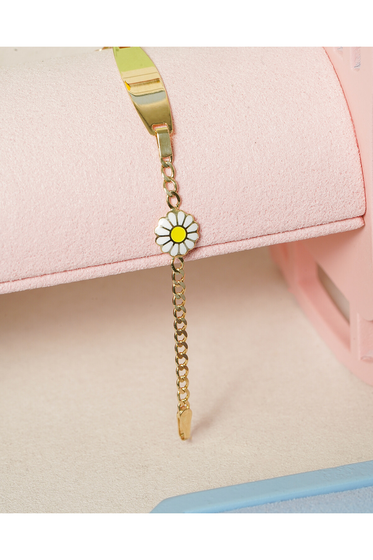 14 Ayar Altın Papatya Figürlü Künye