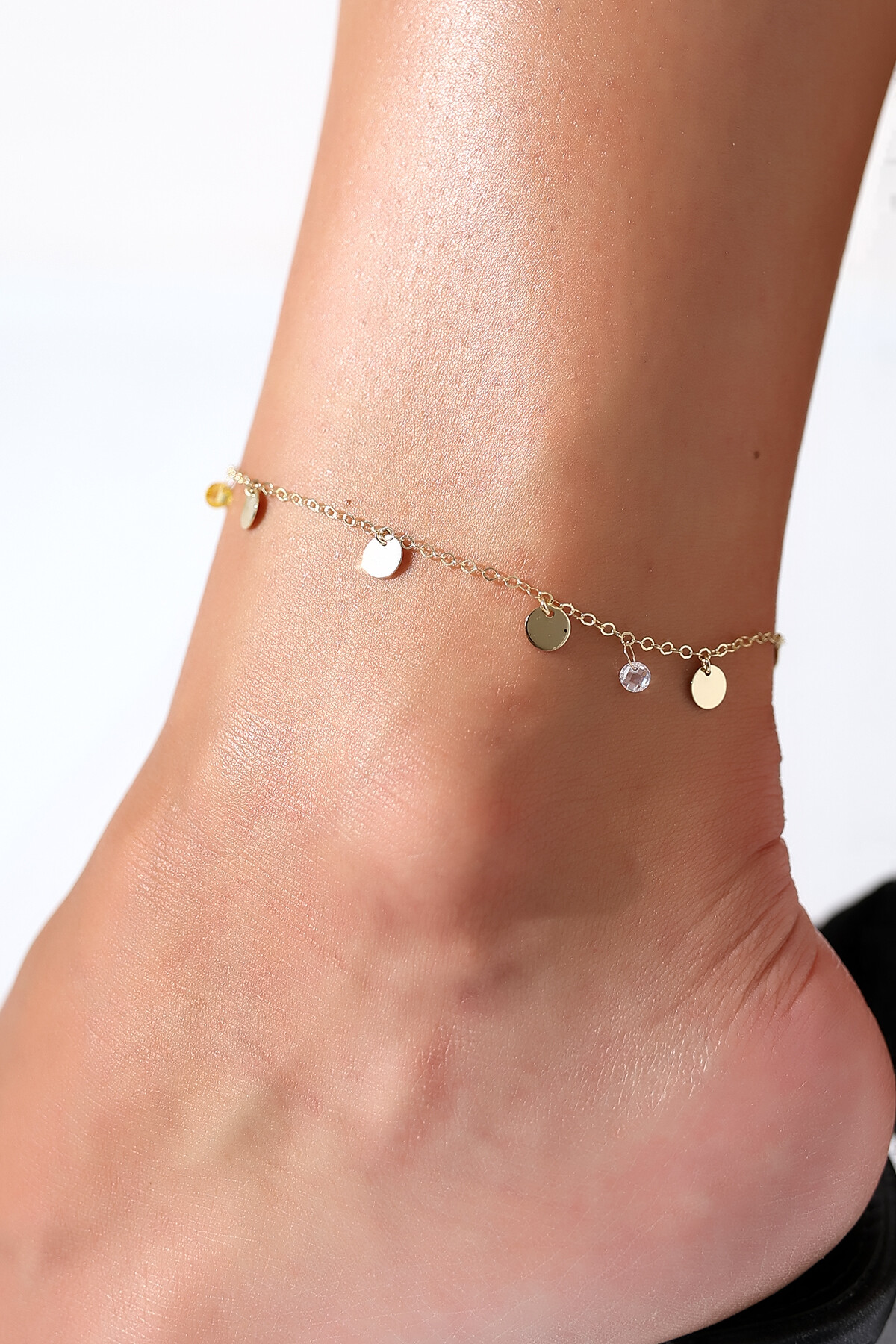 14 Ayar Altın Pul Sallantılı Halhal