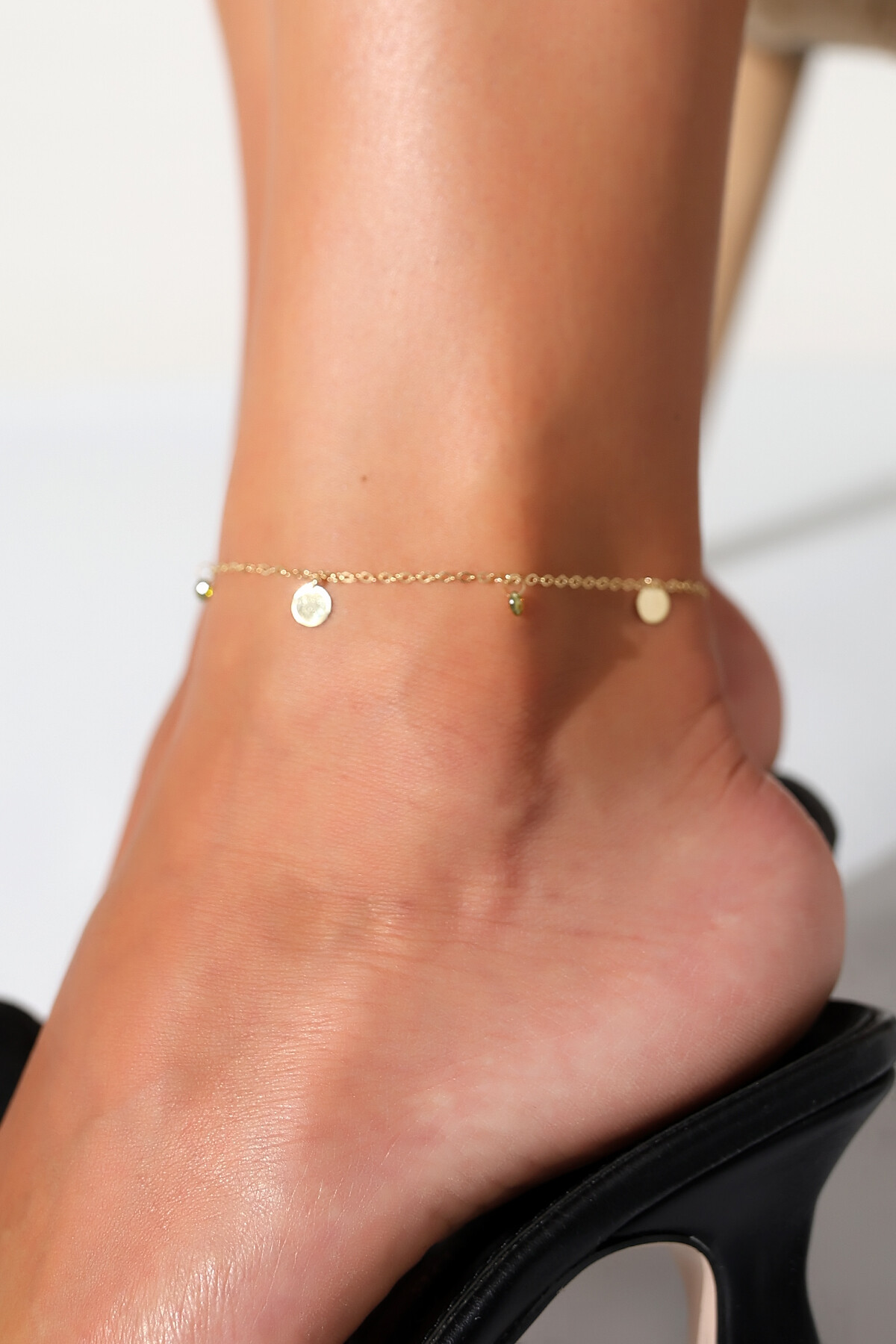 14 Ayar Altın Pul Sallantılı Halhal