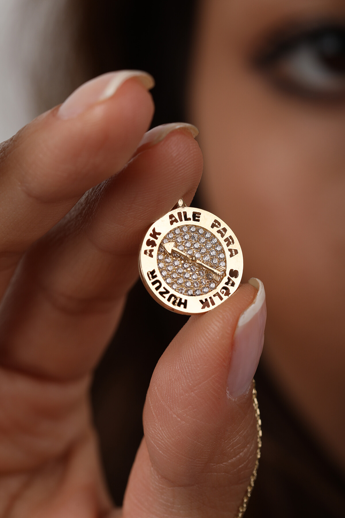 14 Ayar Altın Şansını Sen Seç Kolye