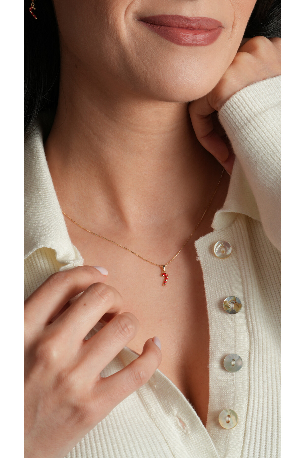 14 Ayar Altın Şeker Kolye