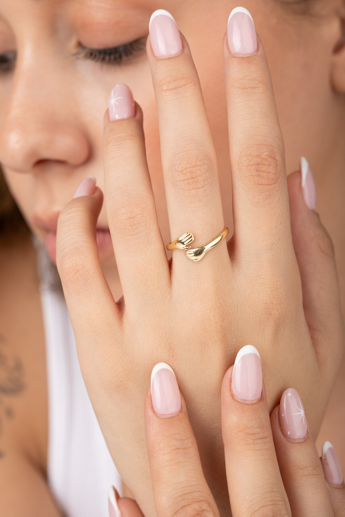 14 Ayar Altın Sevgi Yüzük