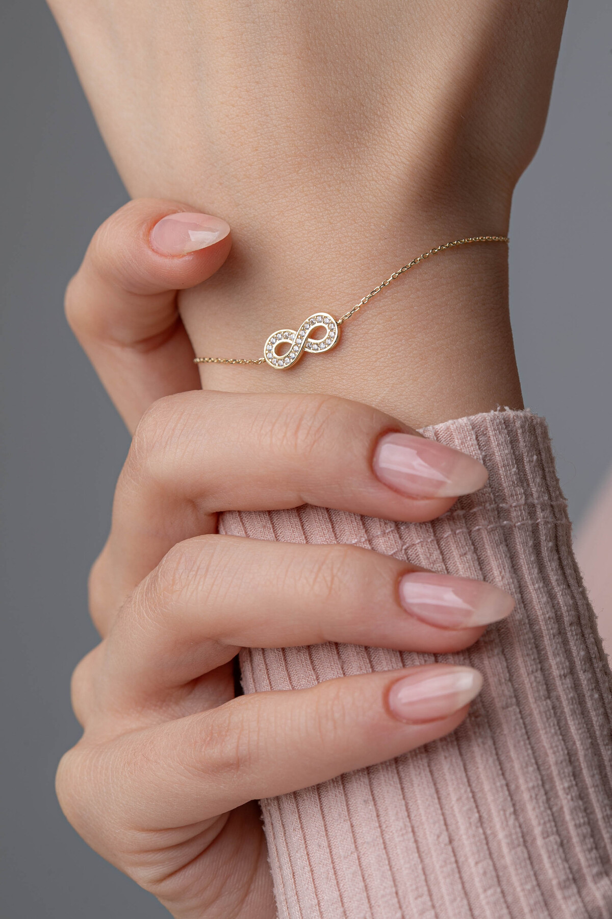 14 Ayar Altın Sonsuzluk Bileklik