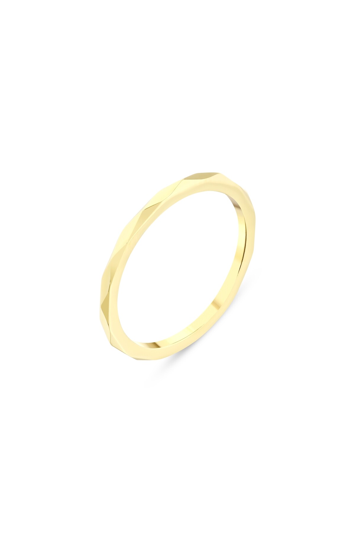 14 Ayar Altın Taşsız Sade Yüzük