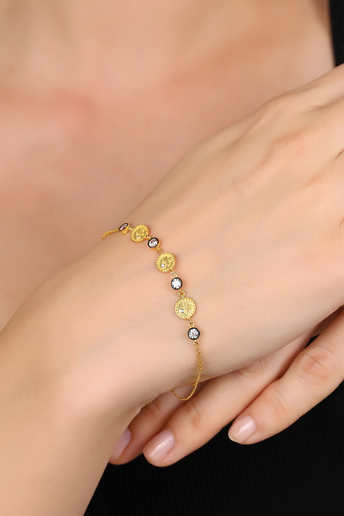 14 Ayar Altın Tuğra Bileklik