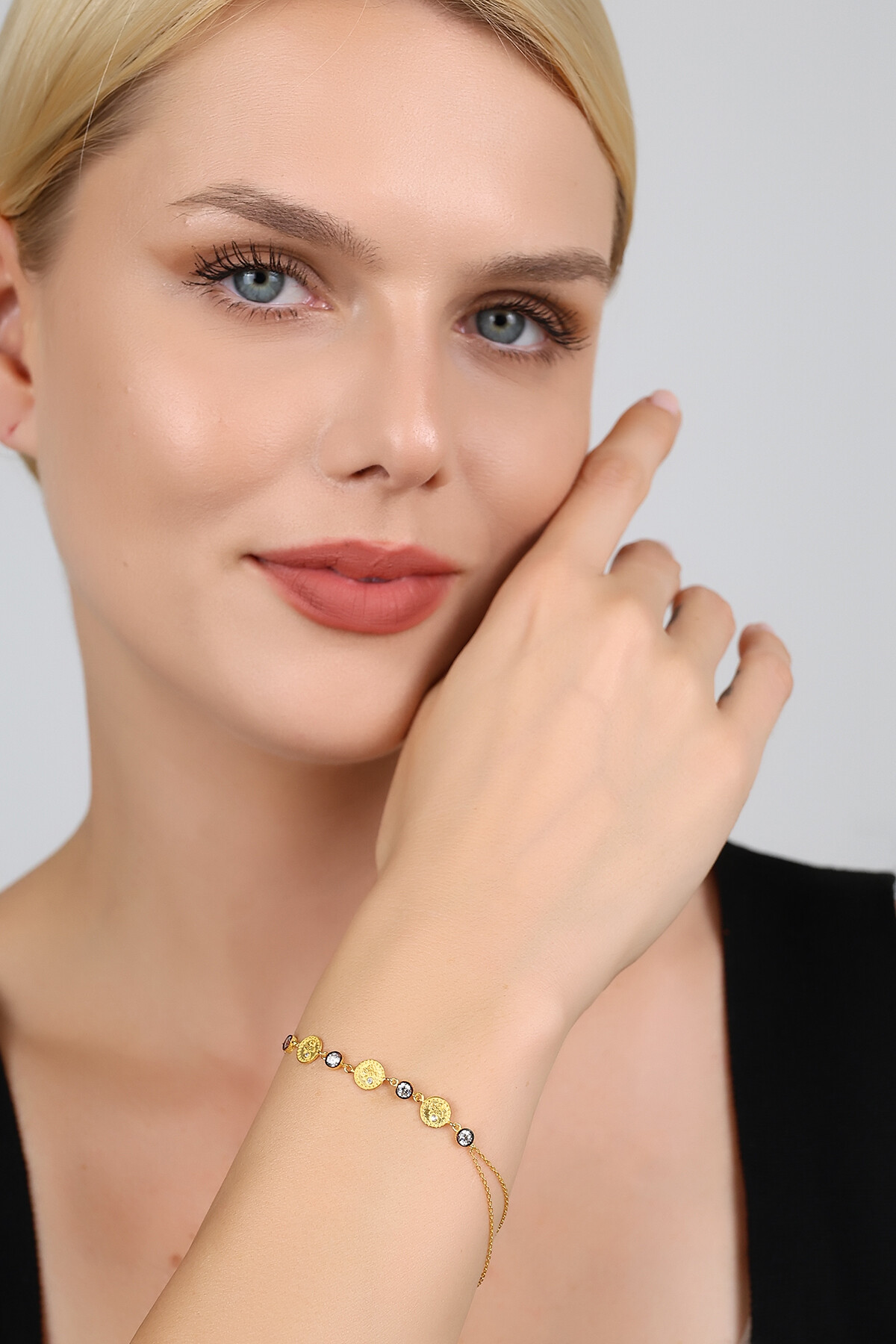 14 Ayar Altın Tuğra Bileklik