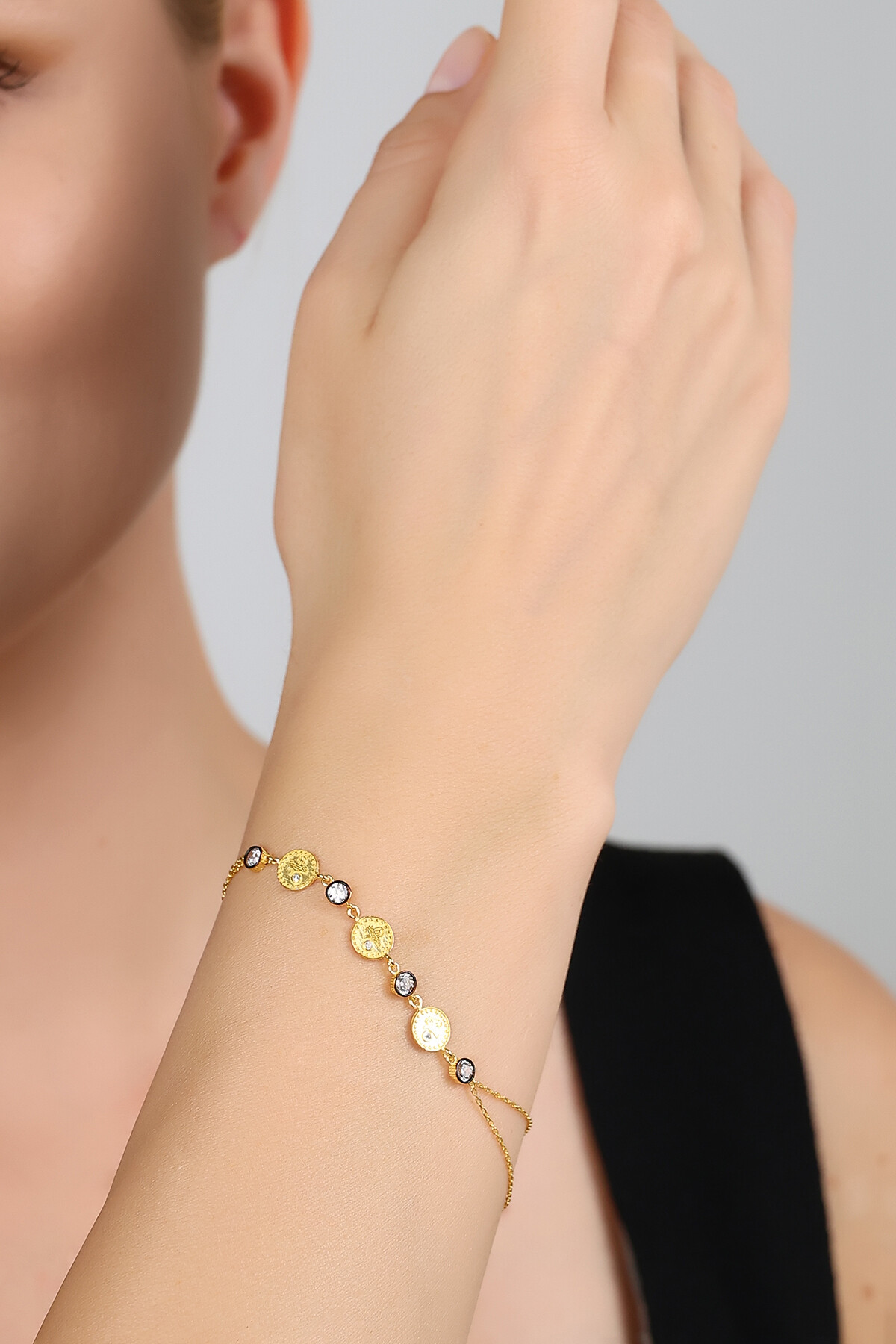 14 Ayar Altın Tuğra Bileklik