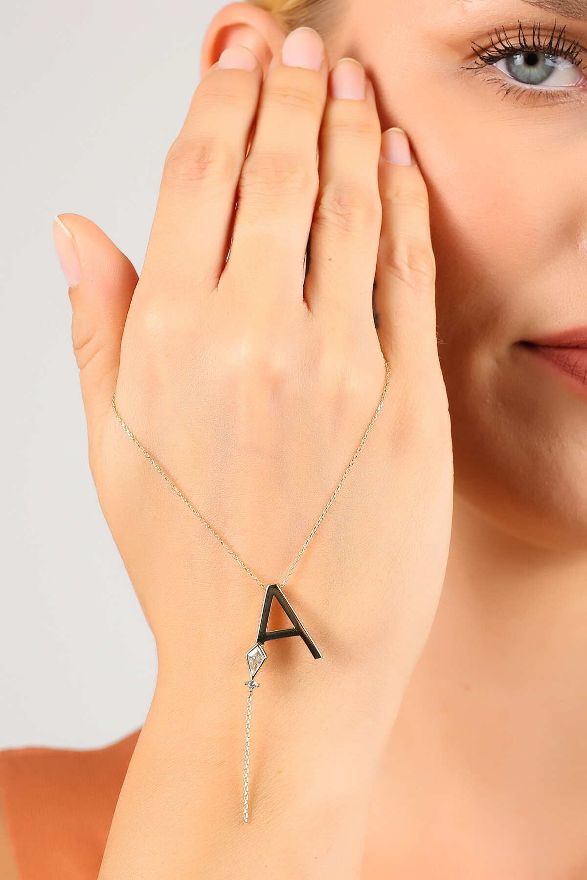 14 Ayar Altın Uçurtma  A Harfi Kolye