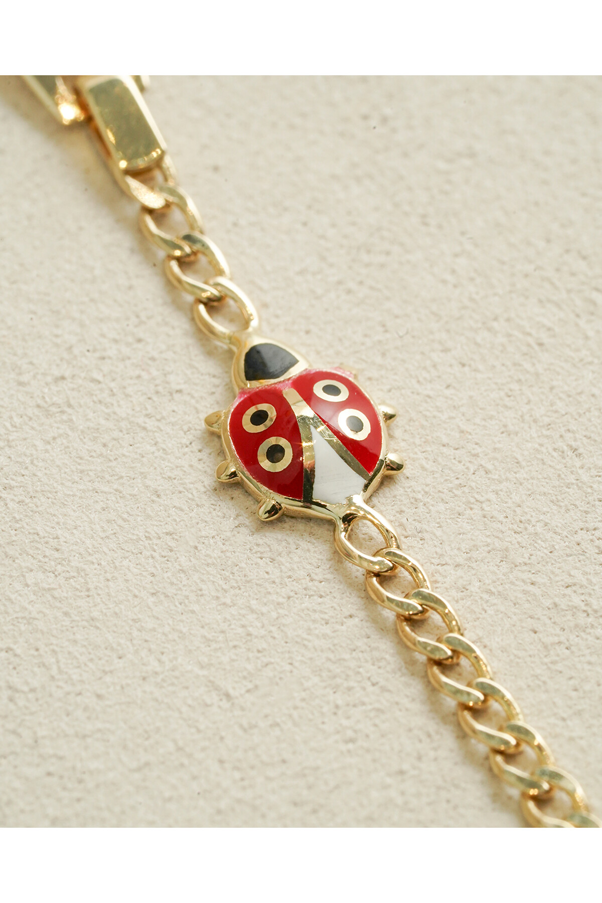 14 Ayar Altın Uğur Böcekli Künye