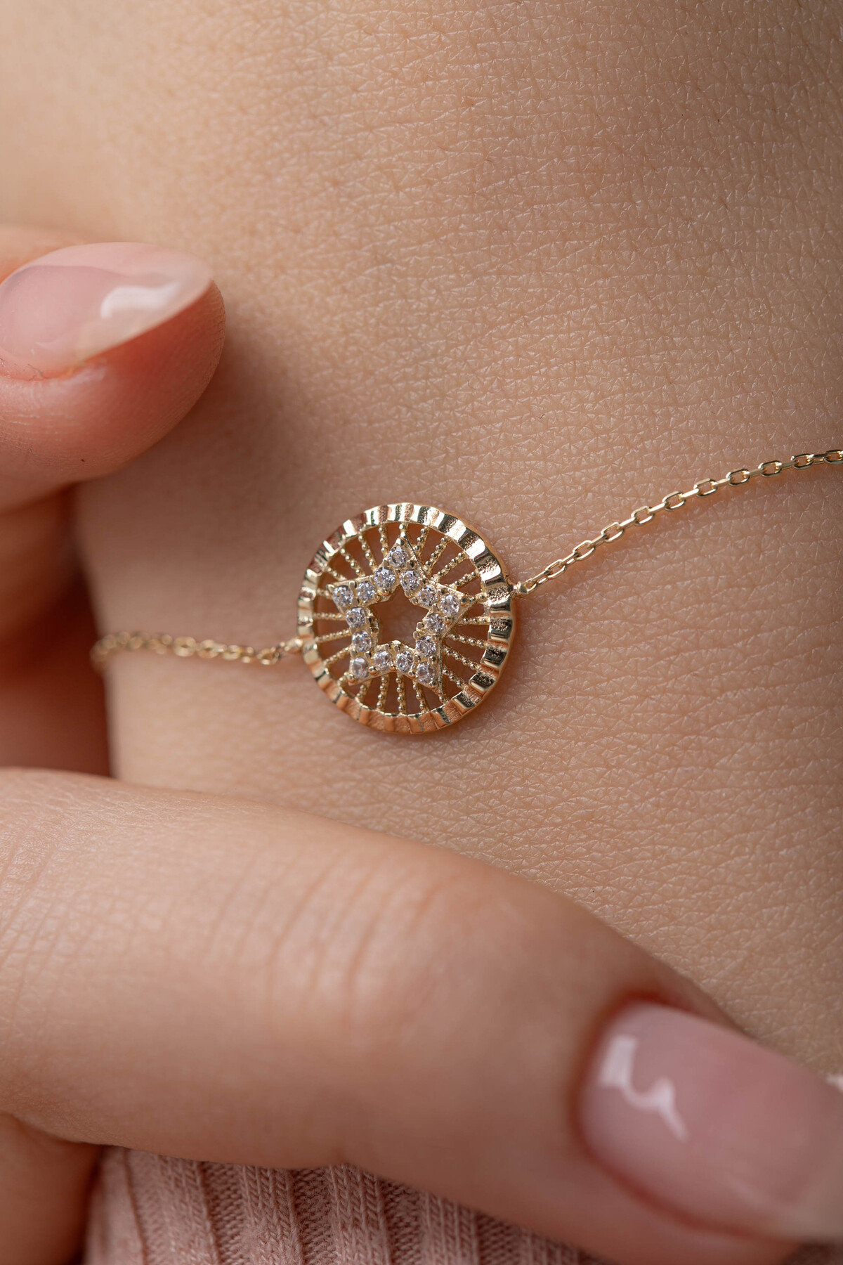 14 Ayar Altın Yıldız Bileklik