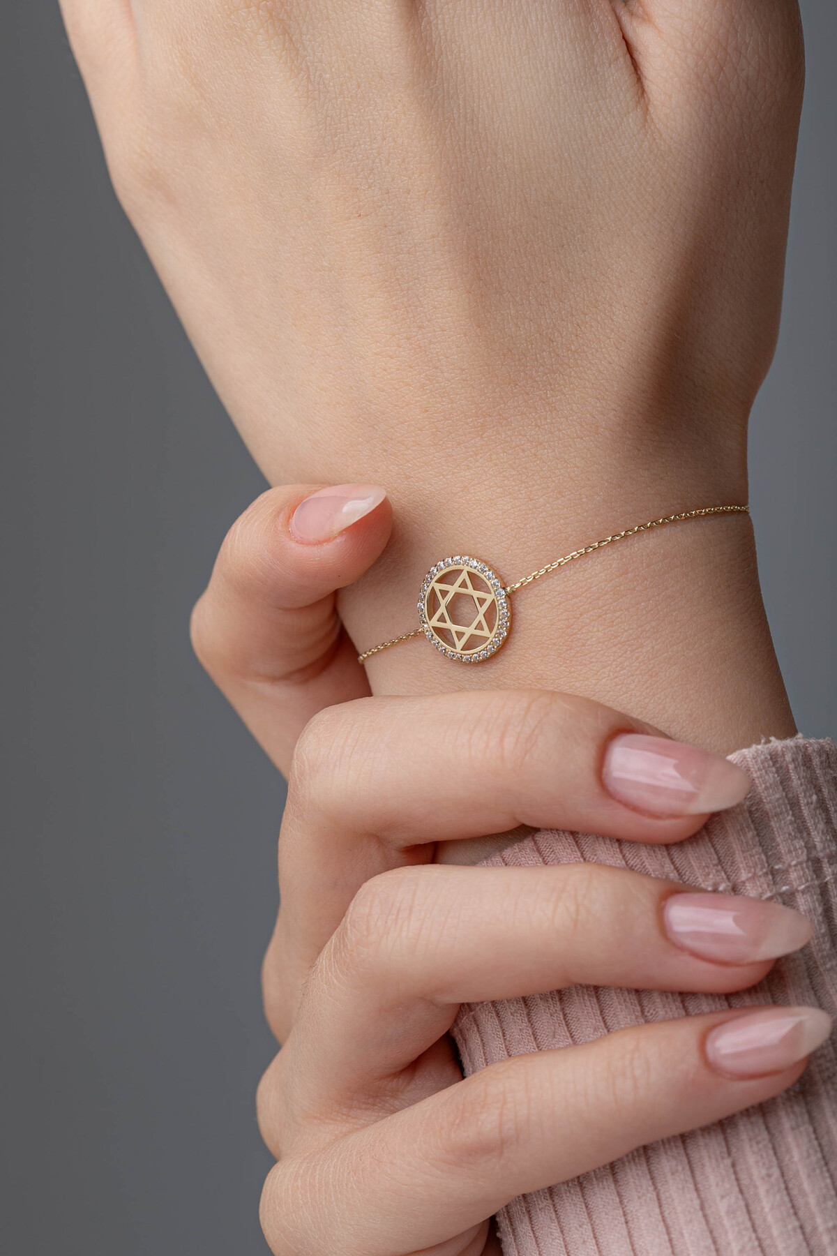 14 Ayar Altın Yıldız Bileklik