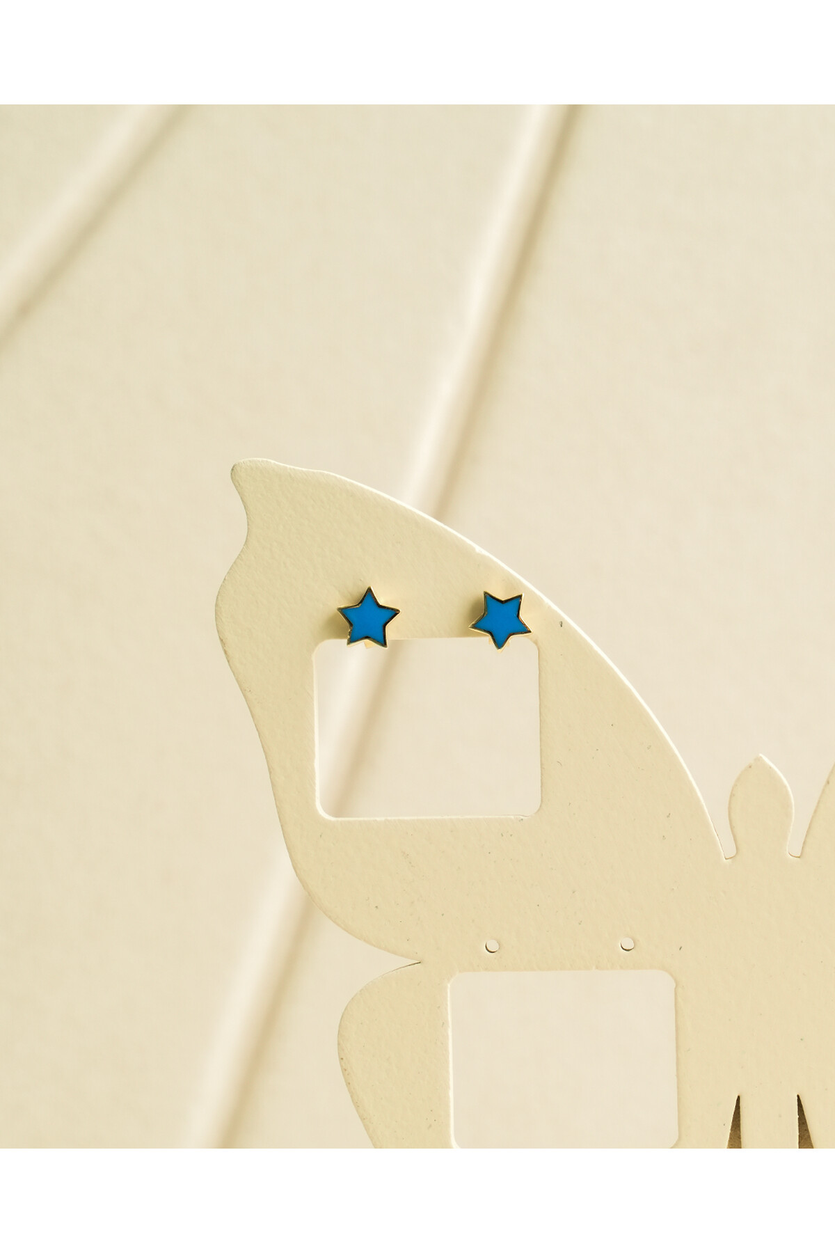 14 Ayar Altın Yıldız Çocuk Küpe