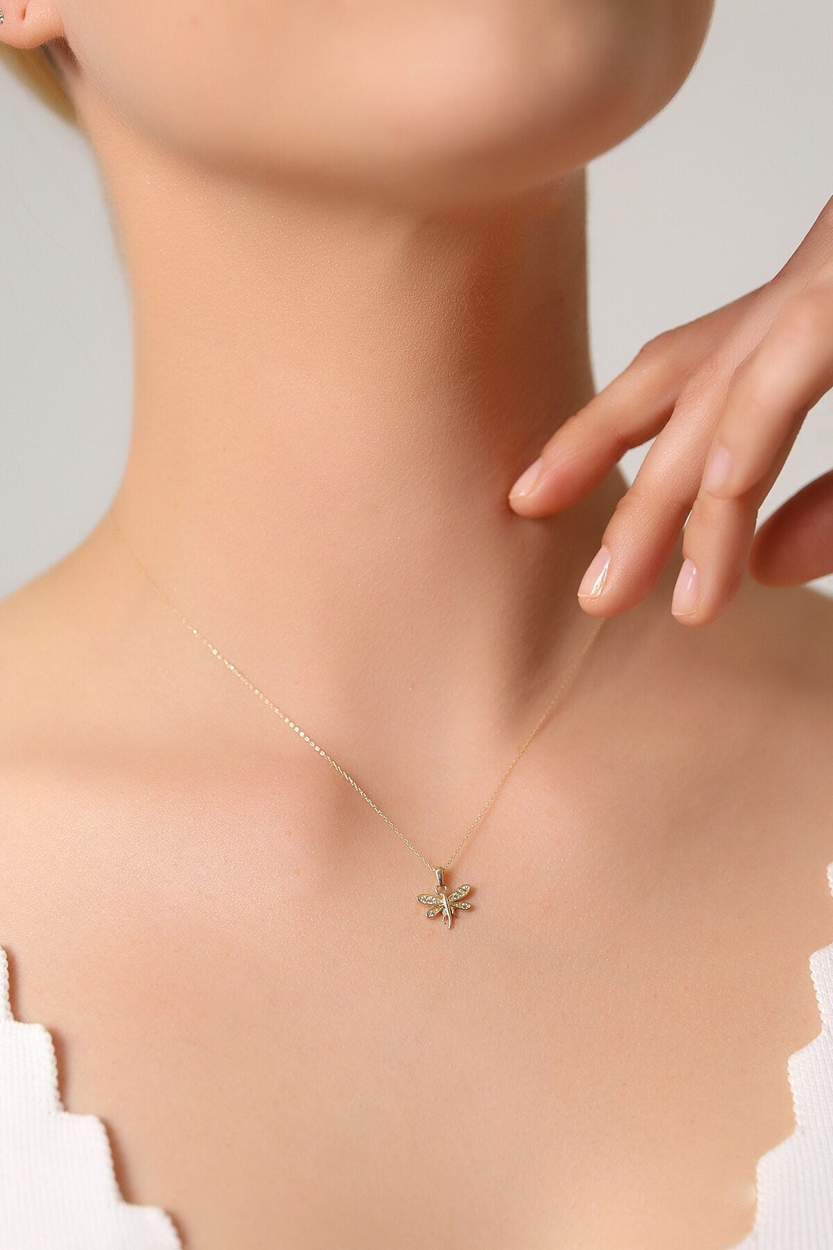 14 Ayar Altın Yusufcuk Kolye