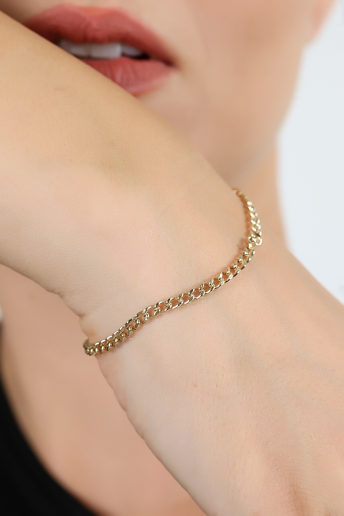 14 Ayar Altın Zincir Bileklik